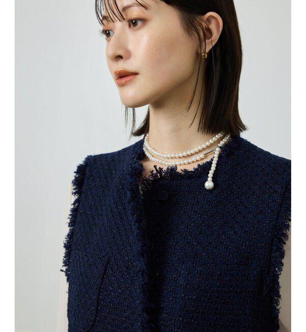 ROPE「ミックスツイードジレベスト」|ベスト・ジレ|