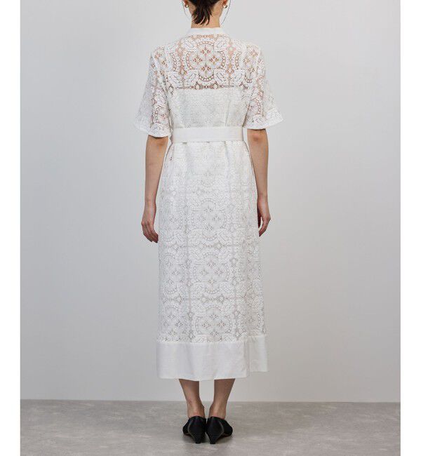 ROPE「コットンレースシャツワンピース」|ワンピース|