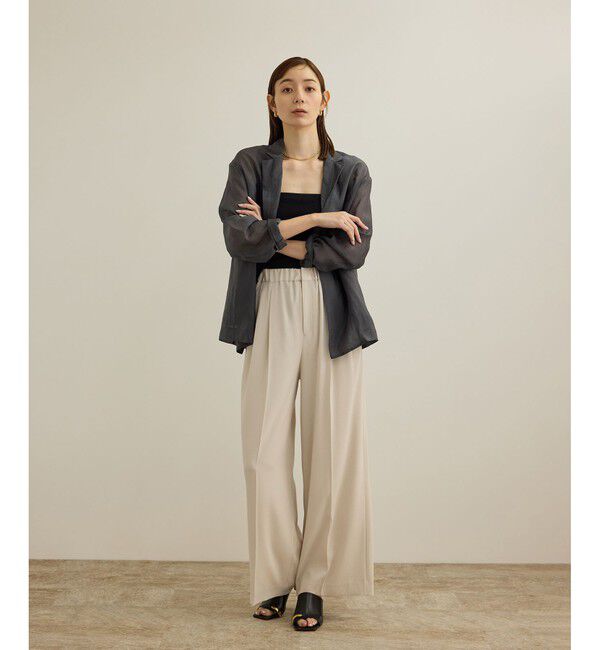 ROPE「【洗える・新色追加】シアーライトジャケット」|テーラードジャケット|