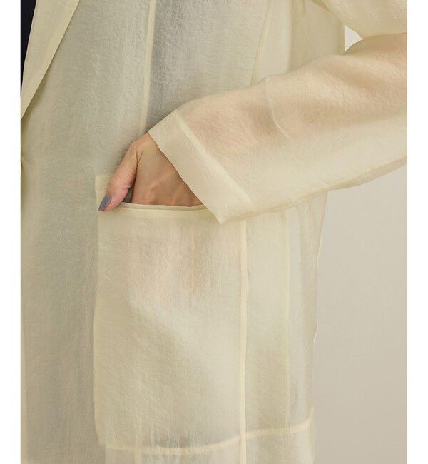 ROPE「【洗える・新色追加】シアーライトジャケット」|テーラードジャケット|