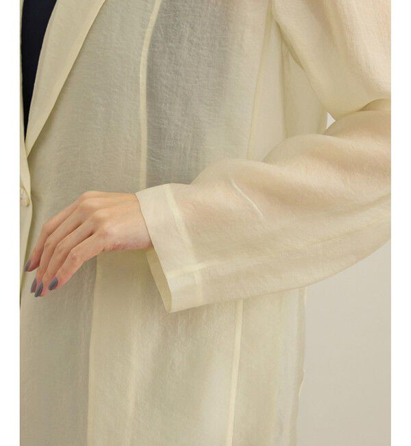 ROPE「【洗える・新色追加】シアーライトジャケット」|テーラードジャケット|