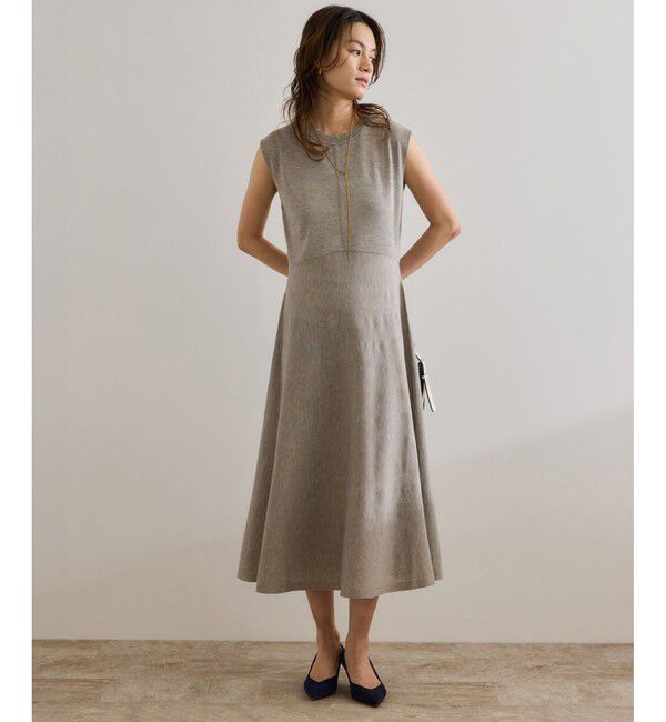 ROPE「【洗える】LEVITAニットワンピース」|ワンピース|ベージュ系(28)