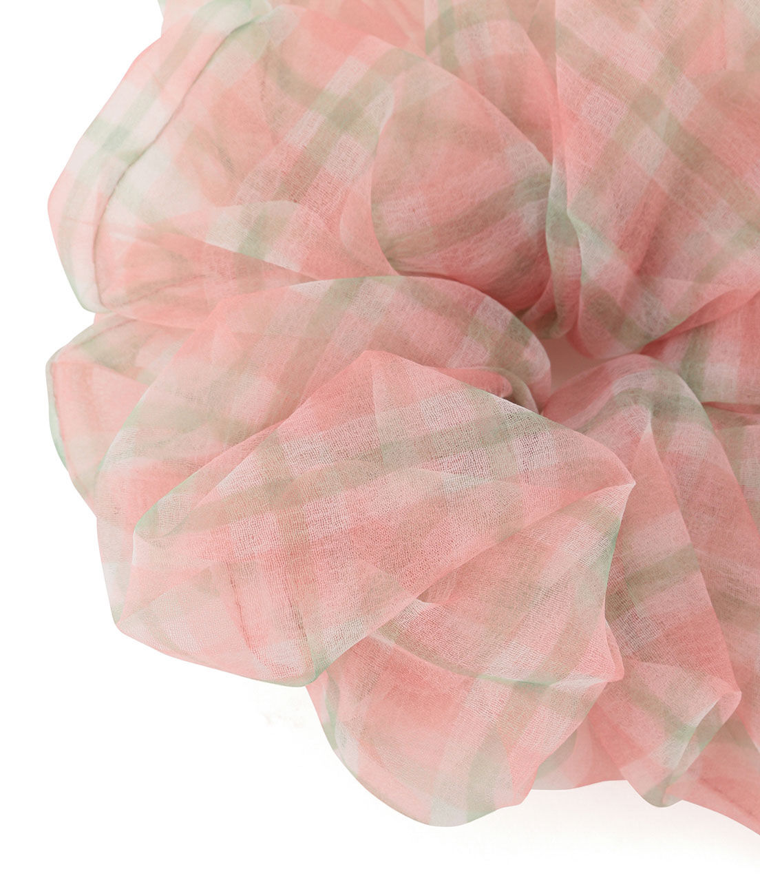 VIS「ボリュームシアーチェックシュシュ」|ヘアゴム・シュシュ|