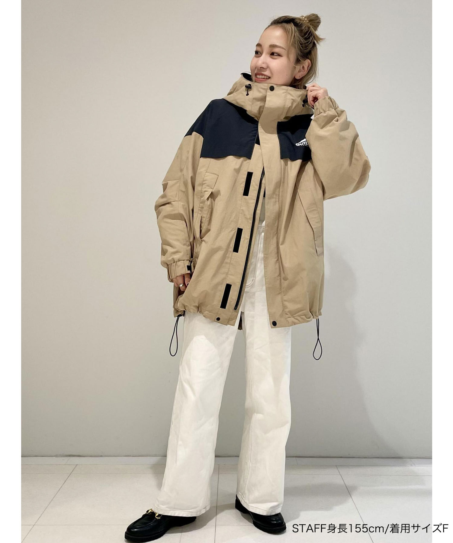 VIS「【OUTDOOR PRODUCTSコラボ】【洗濯可】オーバーサイズマウンテンパーカー」|アウトドア|