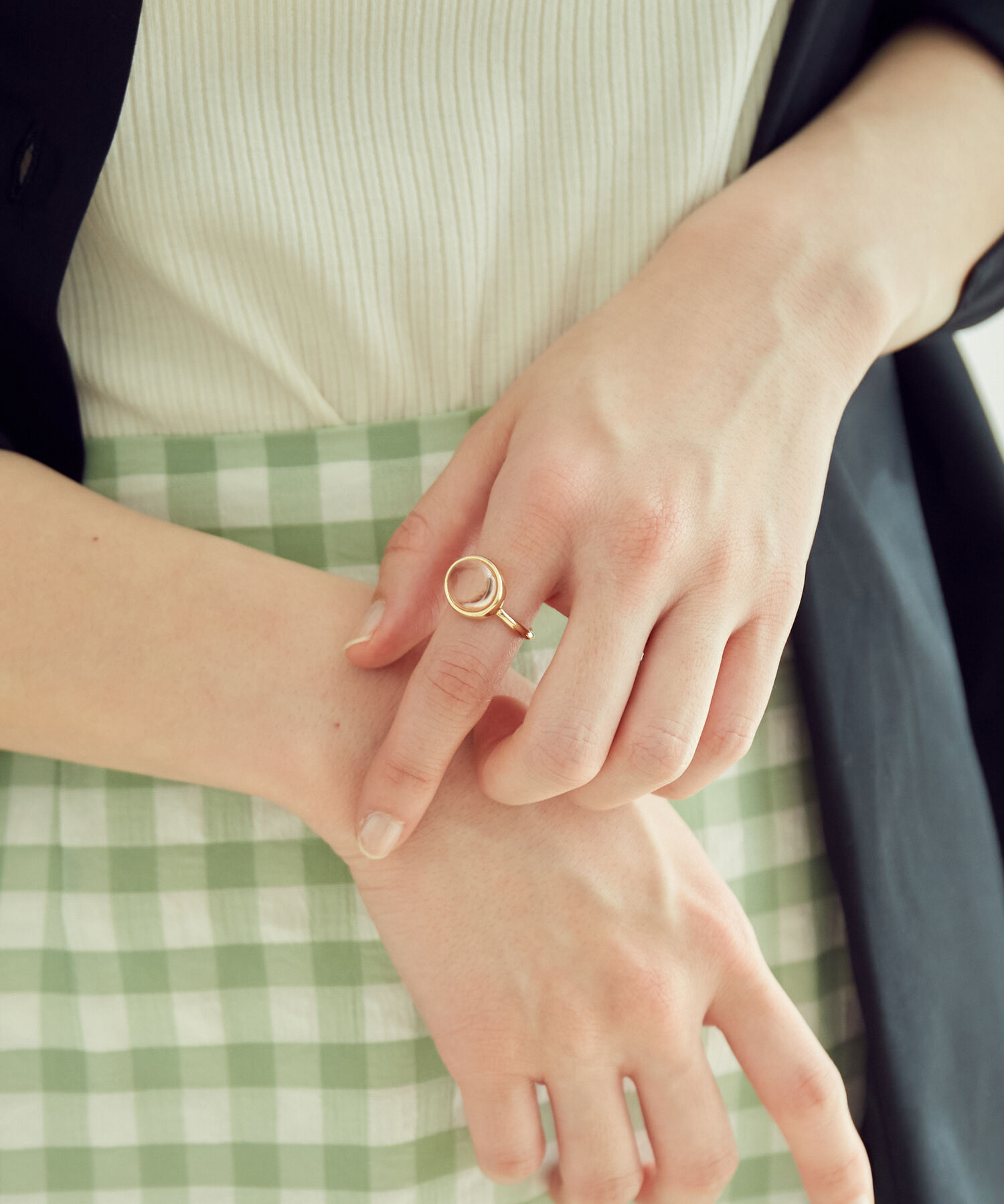 VIS「クリアオーバルリング」|リング|ピンク(63)