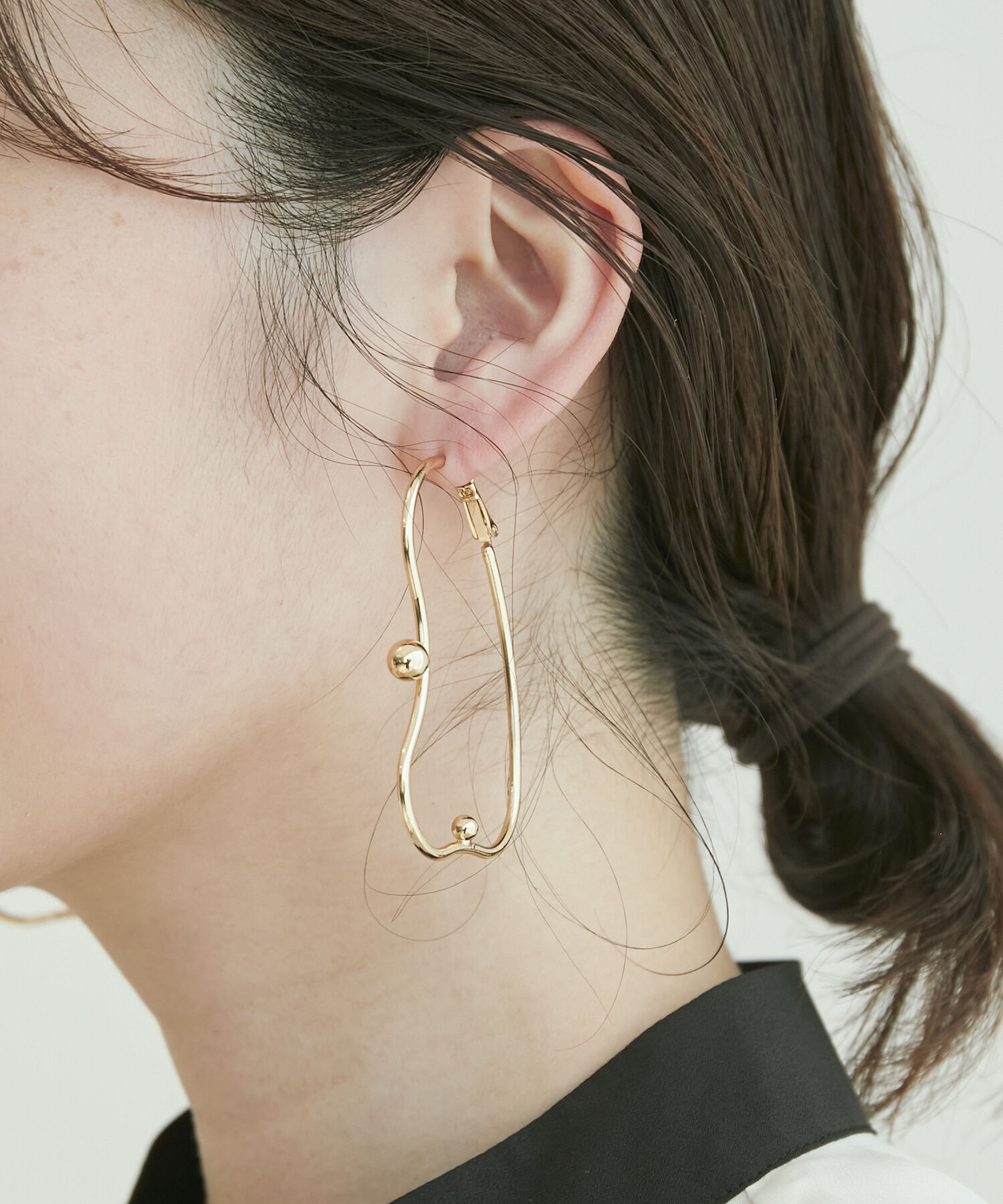 VIS「メタルラインピアス」|ピアス|ゴールド(90)