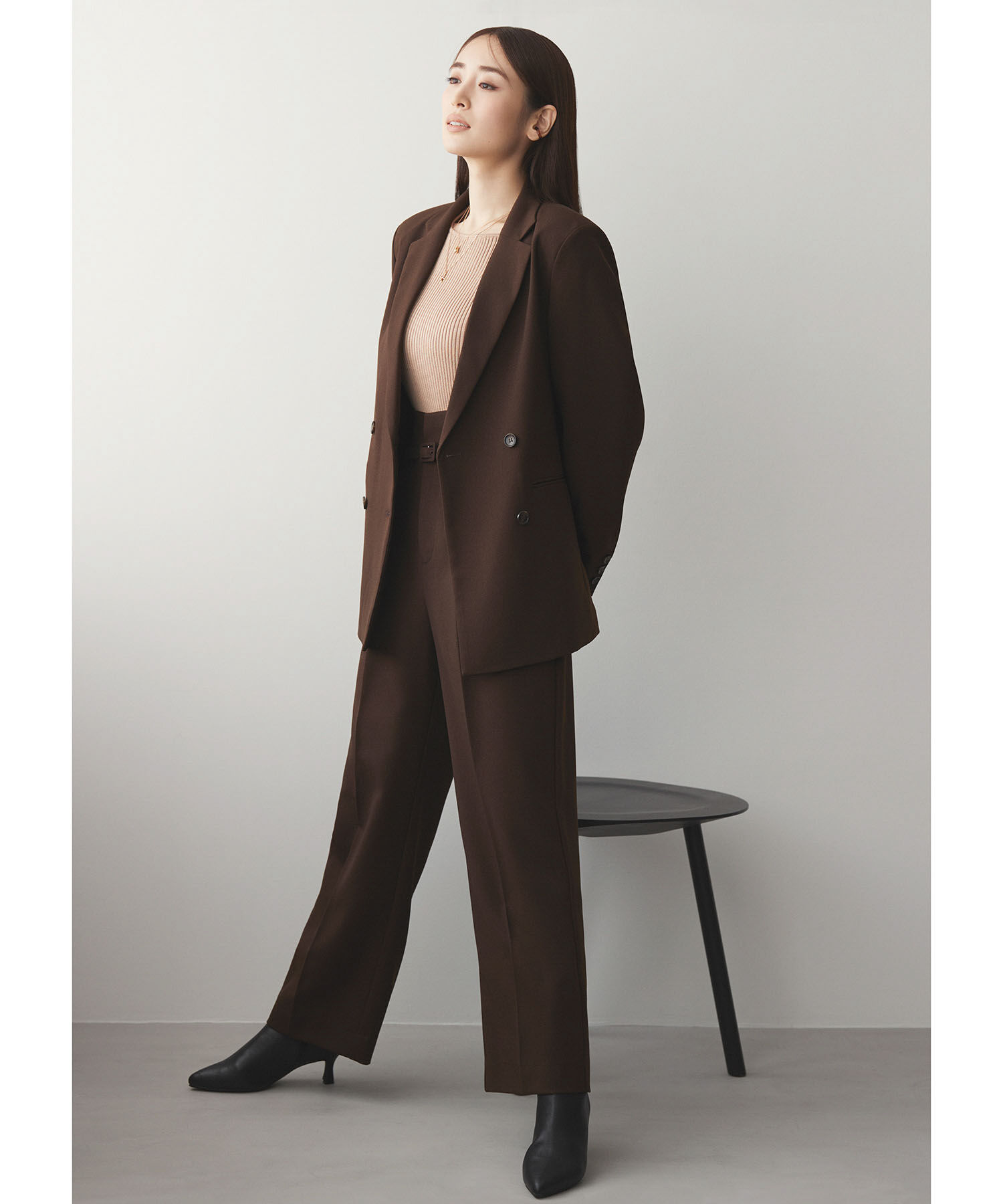 VIS「【Washable・EASY CARE】エコウールタッチジャケット【sustainable】」|テーラードジャケット|