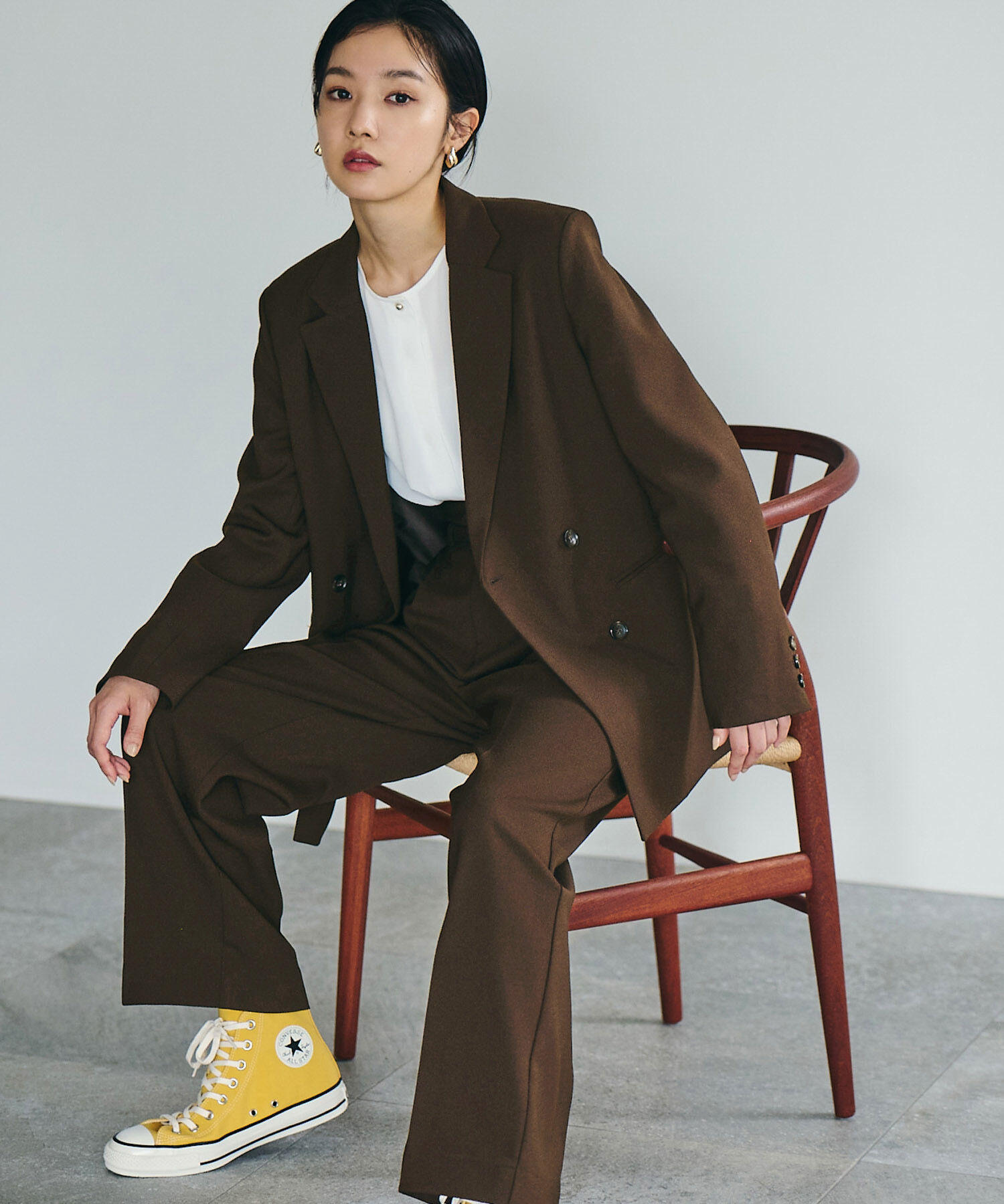 VIS「【Washable・EASY CARE】エコウールタッチジャケット【sustainable】」|テーラードジャケット|