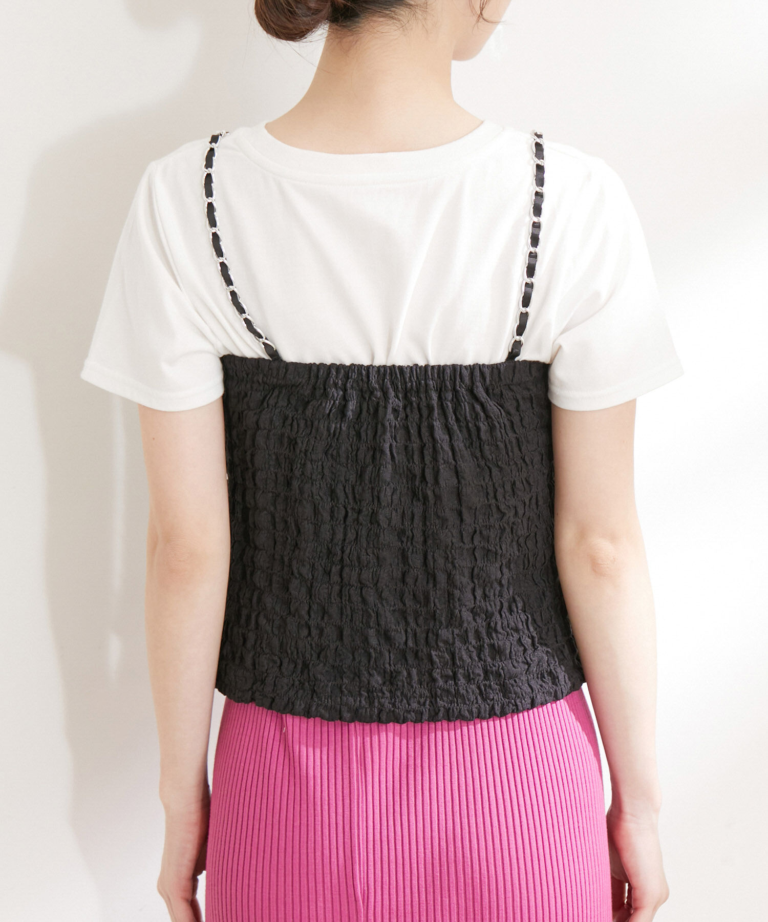 VIS「シャーリングキャミビスチェ」|キャミソール|