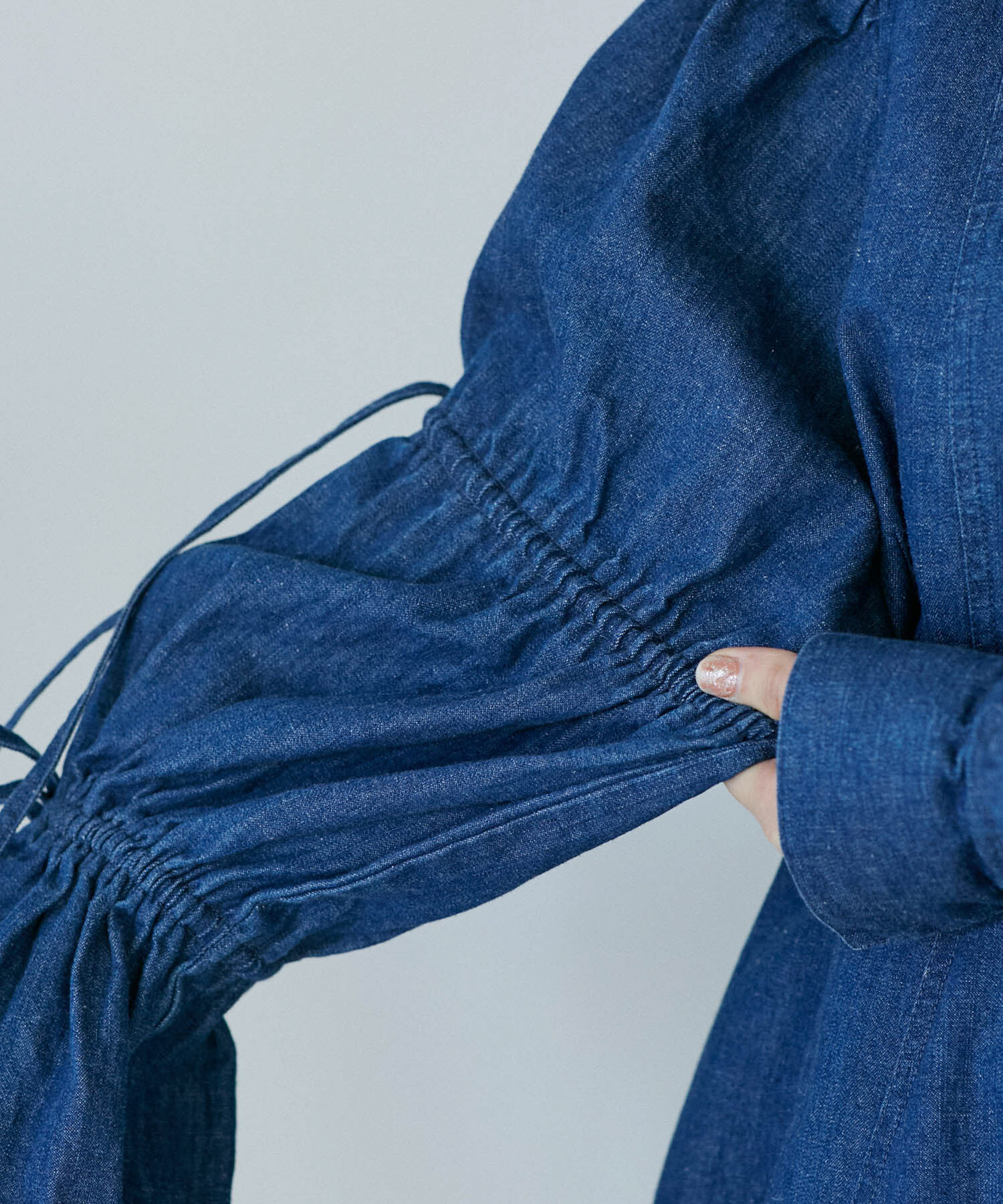 VIS「【洗える】デニムシャツブラウス」|シャツ・ブラウス|