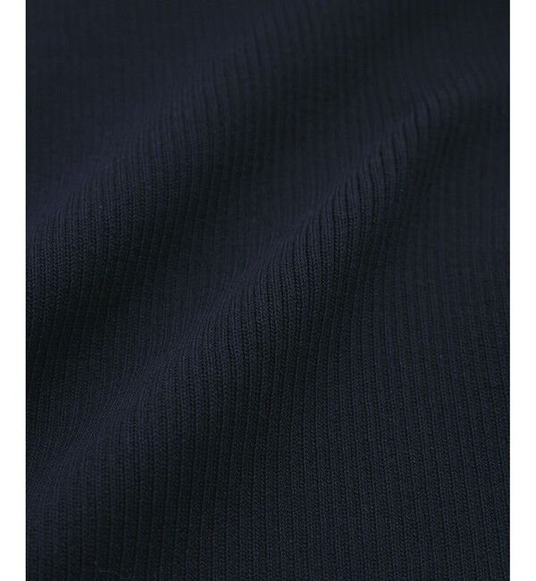 VIS「【アンチピリング】【UVケア】オフショルダー風リブニットプルオーバー」|ニット・セーター|