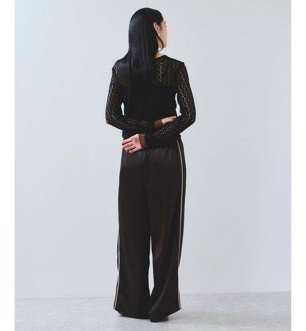 VIS「【WEB/一部店舗限定】レース配色プルオーバー」|Tシャツ・カットソー|