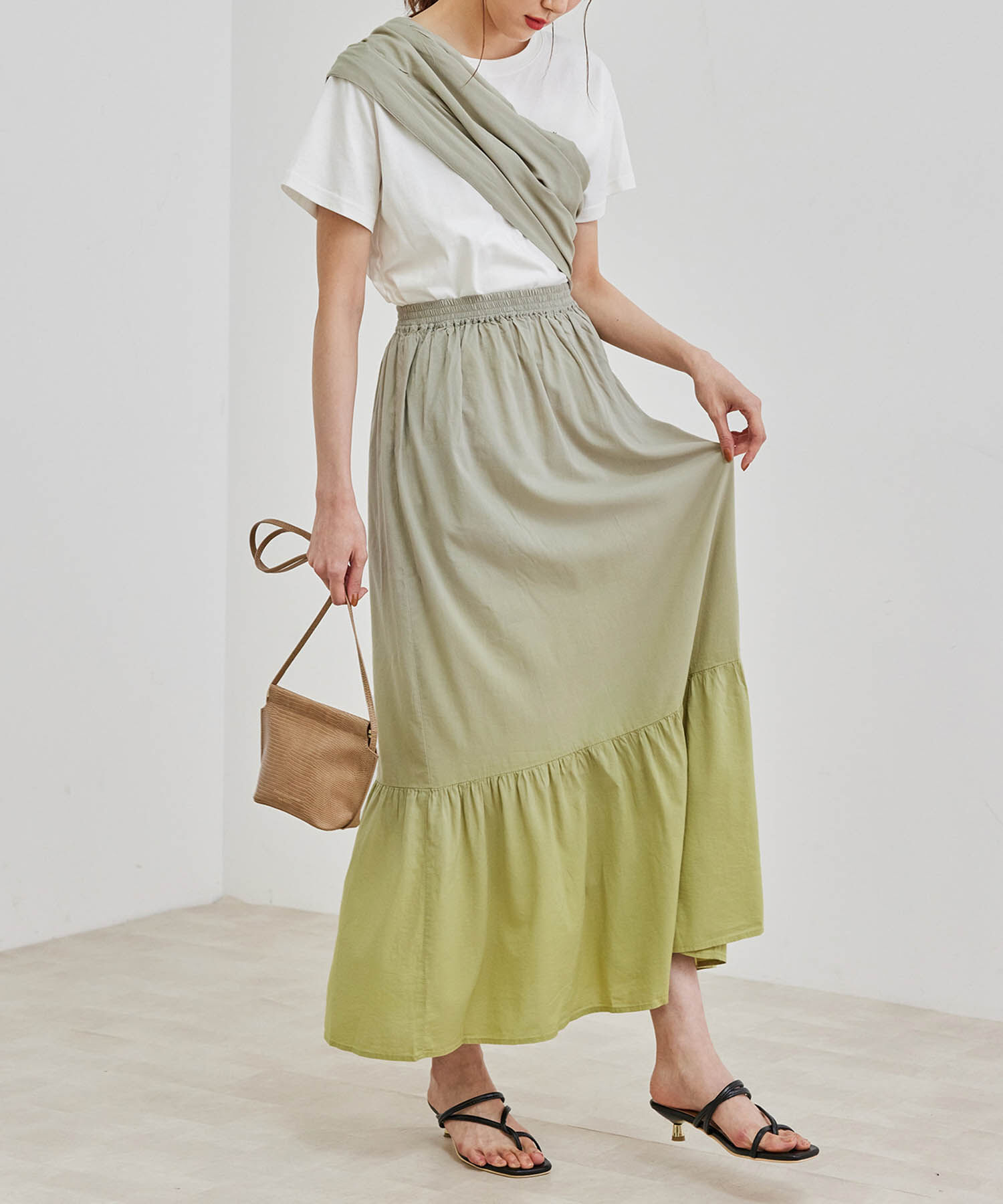 Rope&rsquo;Picnic「【マルチWAY】【リンクコーデ】グラデーションスカート」|スカート|