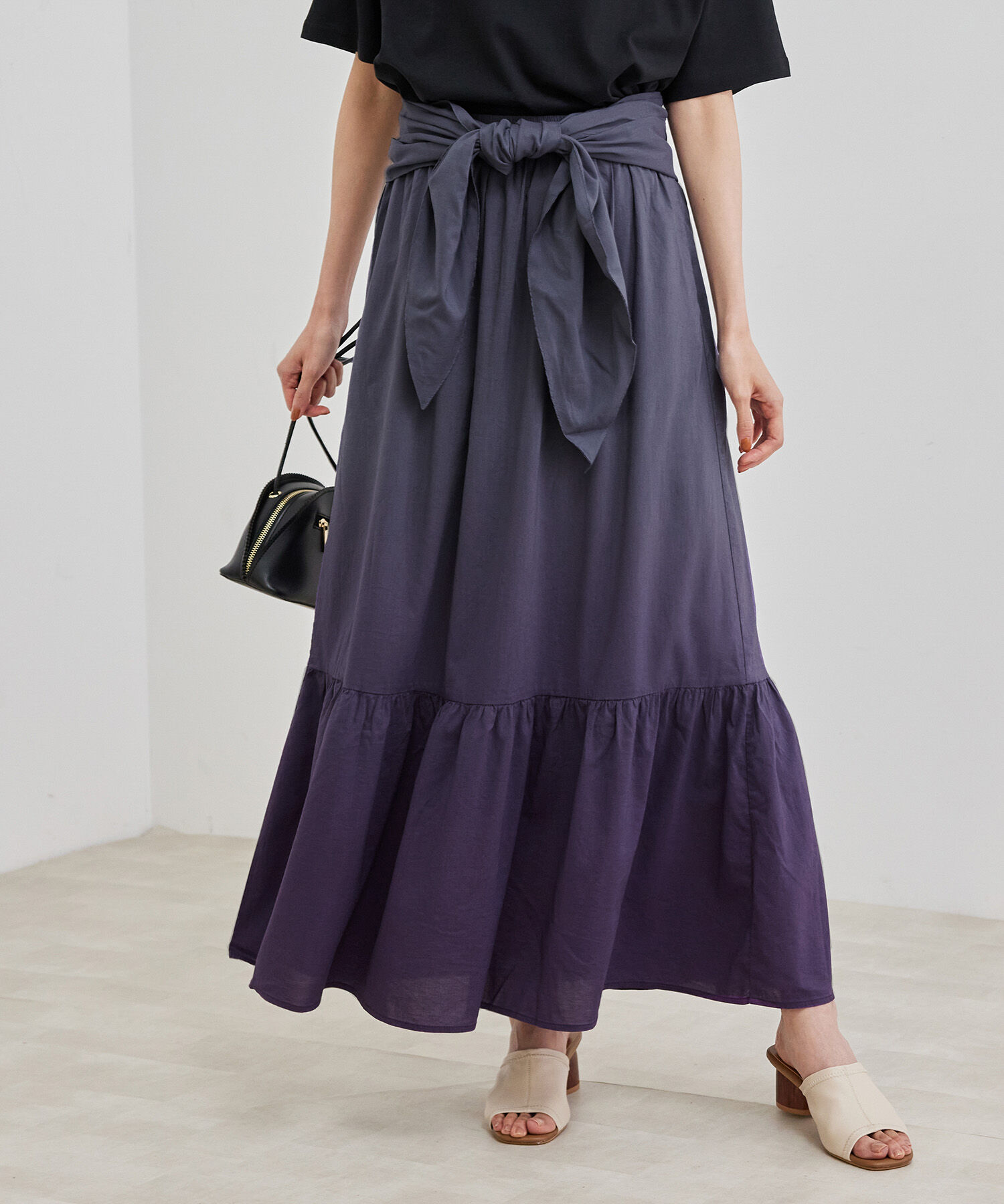 Rope&rsquo;Picnic「【マルチWAY】【リンクコーデ】グラデーションスカート」|スカート|パープル系(54)