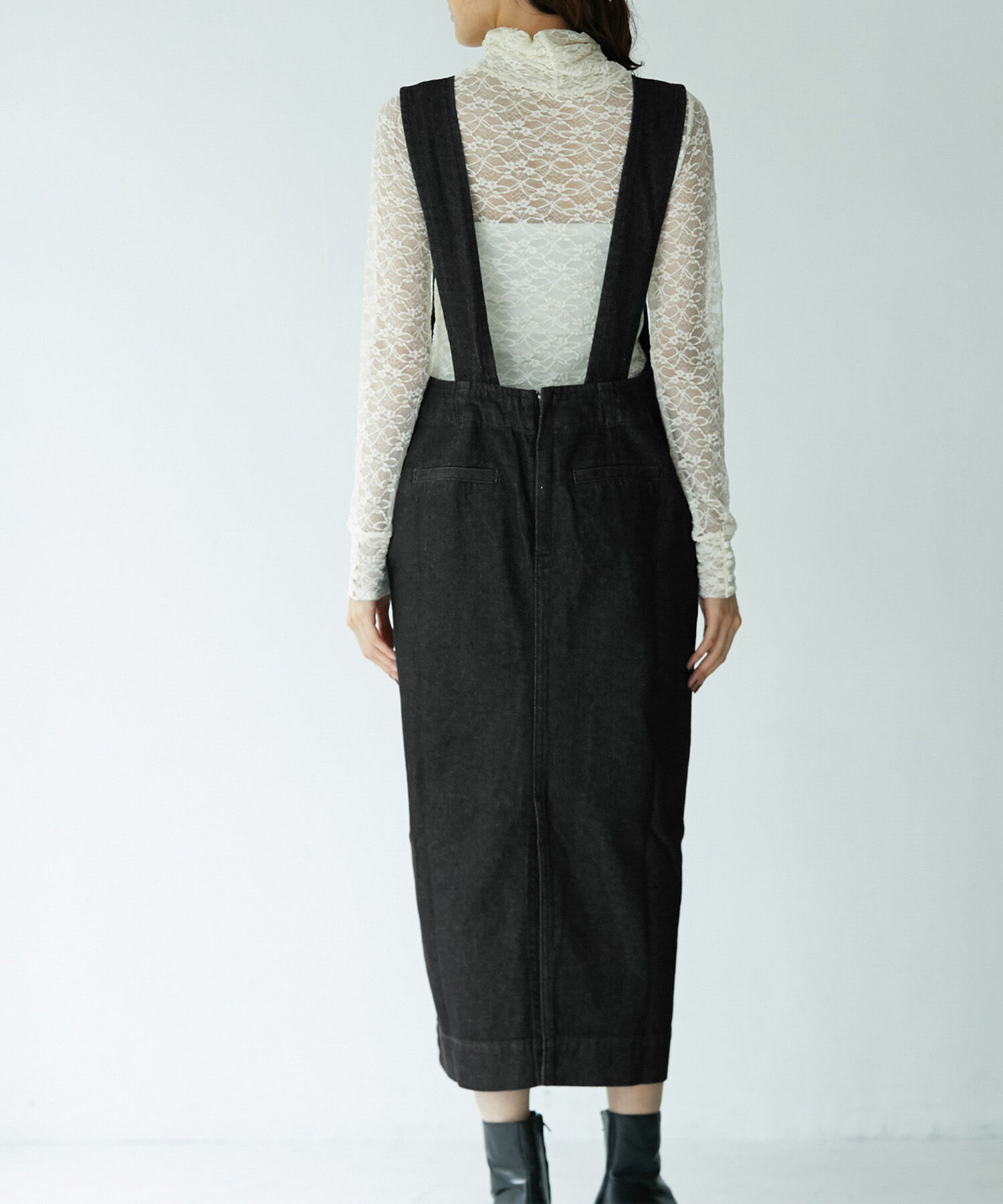 Rope&rsquo;Picnic「デニムジャンパーワンピース」|ジャンパースカート|