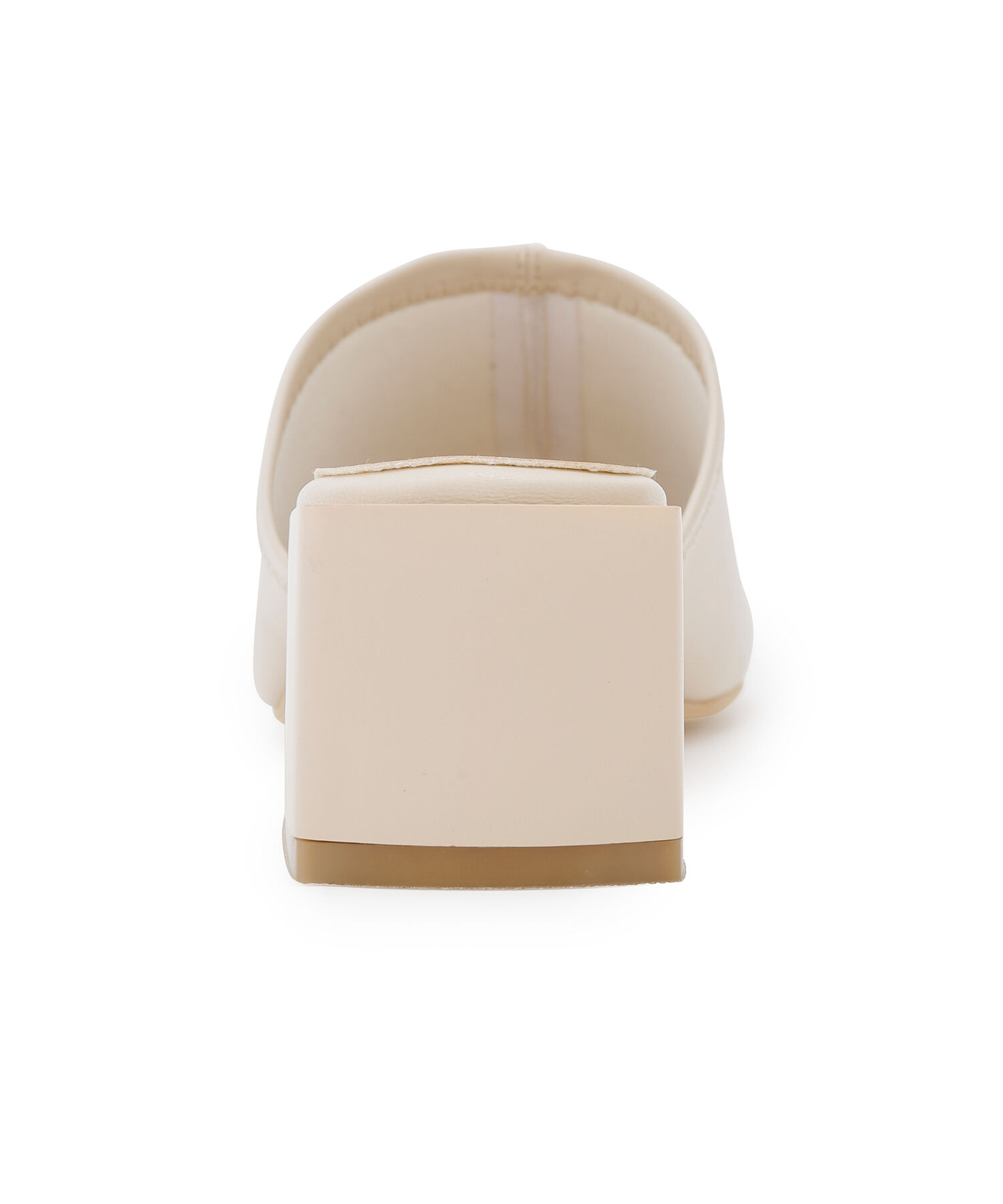 ROPE PICNIC PASSAGE「【WEB限定カラー:グリーン】ストレッチアッパーフレアブロックヒールミュール」|サンダル|