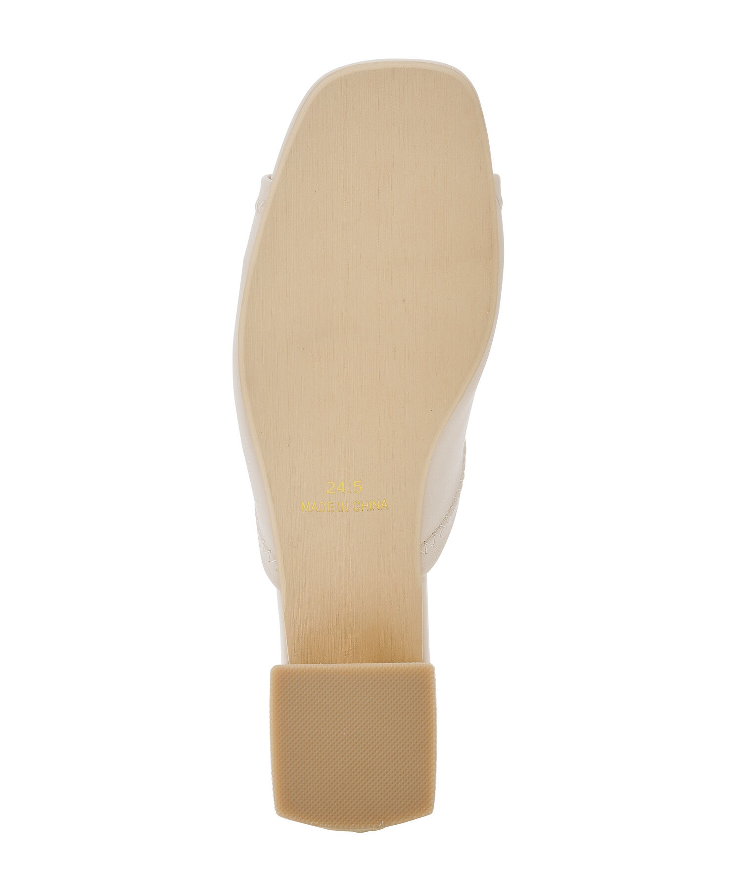 ROPE PICNIC PASSAGE「【WEB限定カラー:グリーン】ストレッチアッパーフレアブロックヒールミュール」|サンダル|