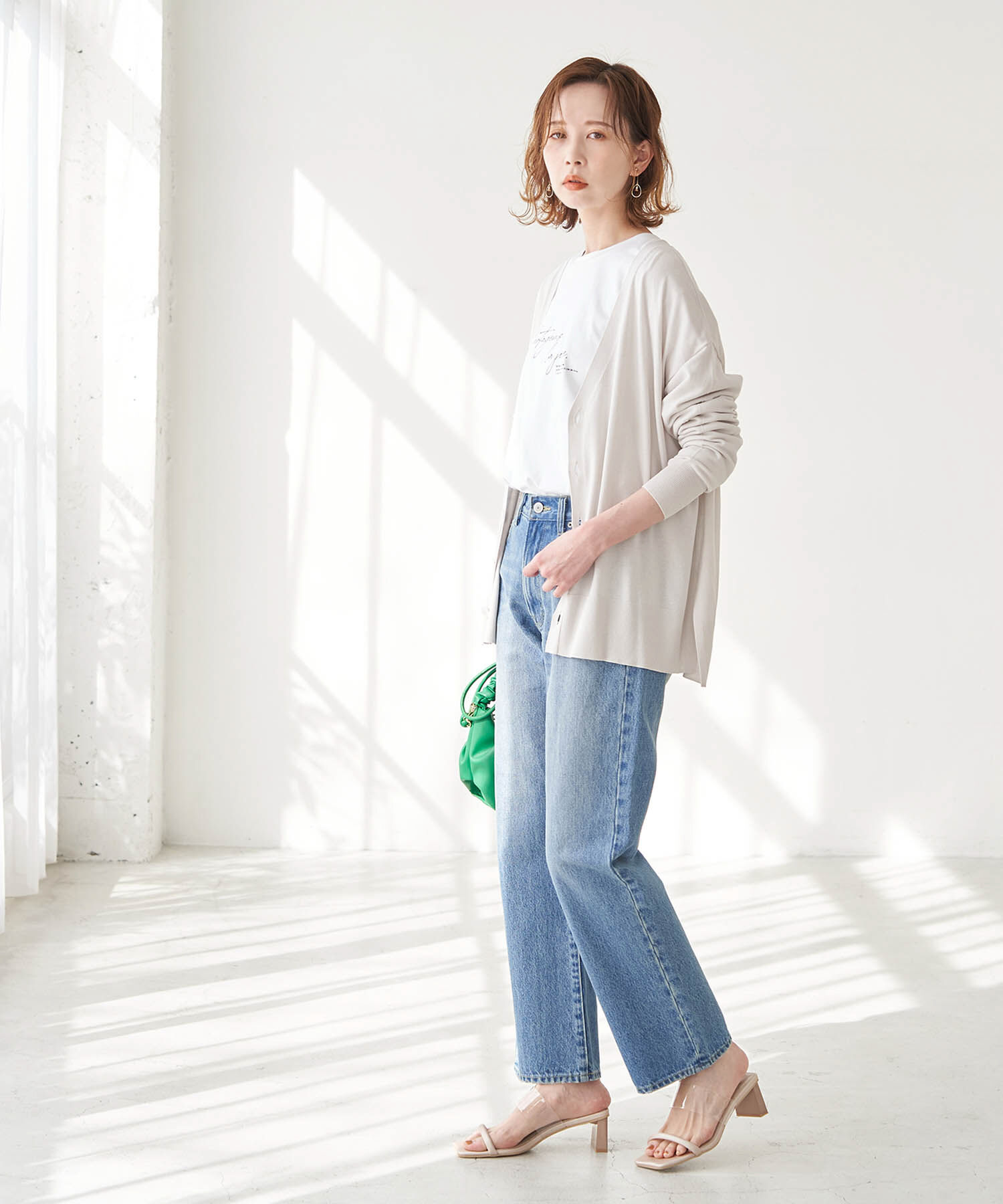 Rope&rsquo;Picnic「【emur】ストレートデニムパンツ」|デニム|