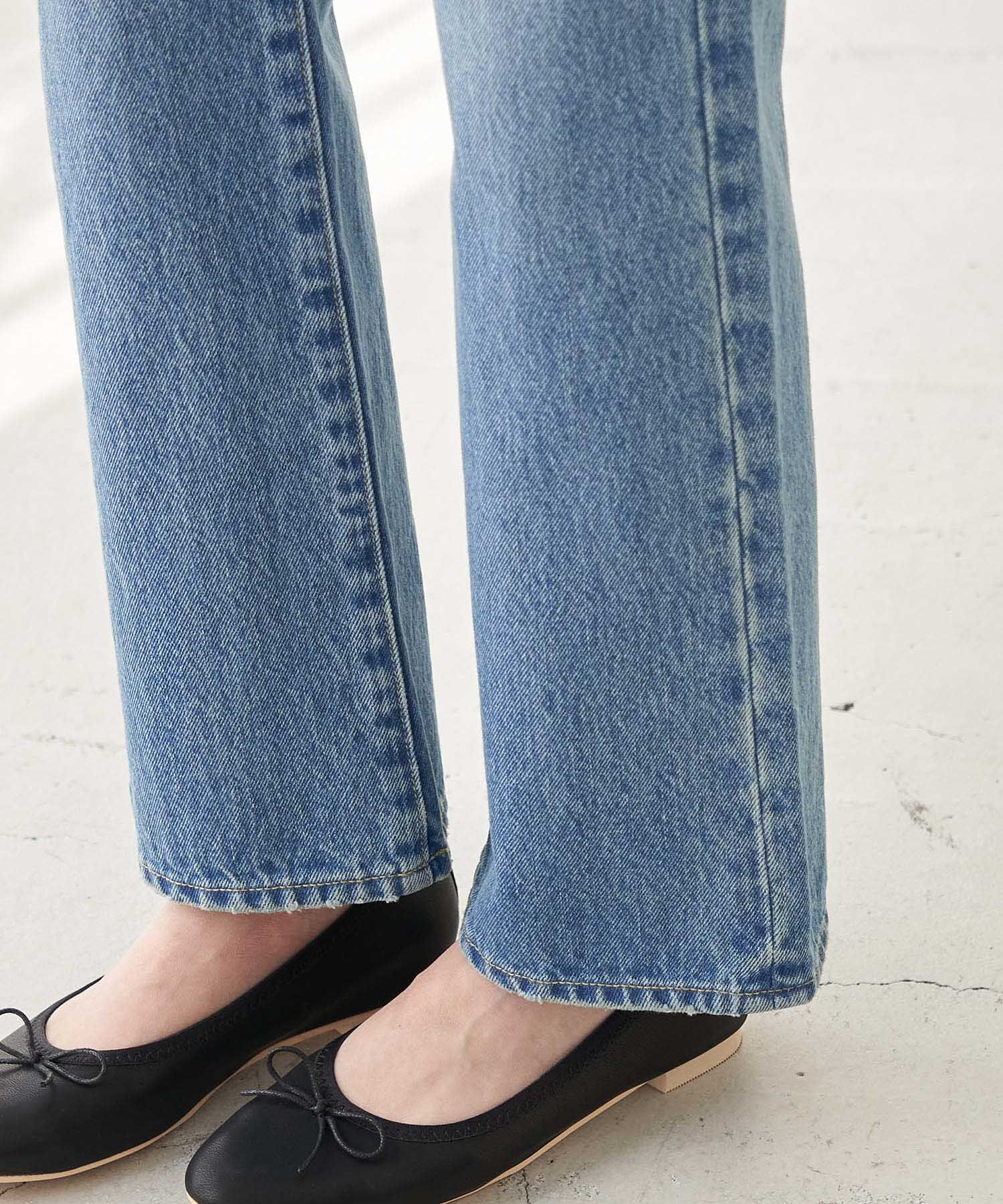 Rope&rsquo;Picnic「【emur】ストレートデニムパンツ」|デニム|