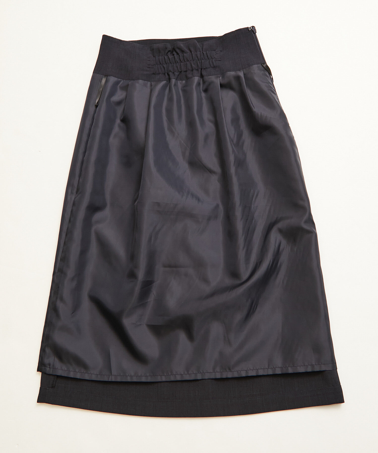 Rope&rsquo;Picnic「【着丈が選べる/着丈短め】リネンライクラップスカート」|スカート|