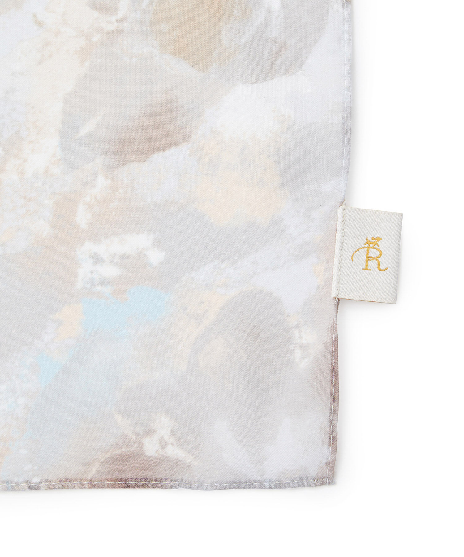 ROPE PICNIC PASSAGE「マーブルプリントシフォンロングスカーフ」|ストール|