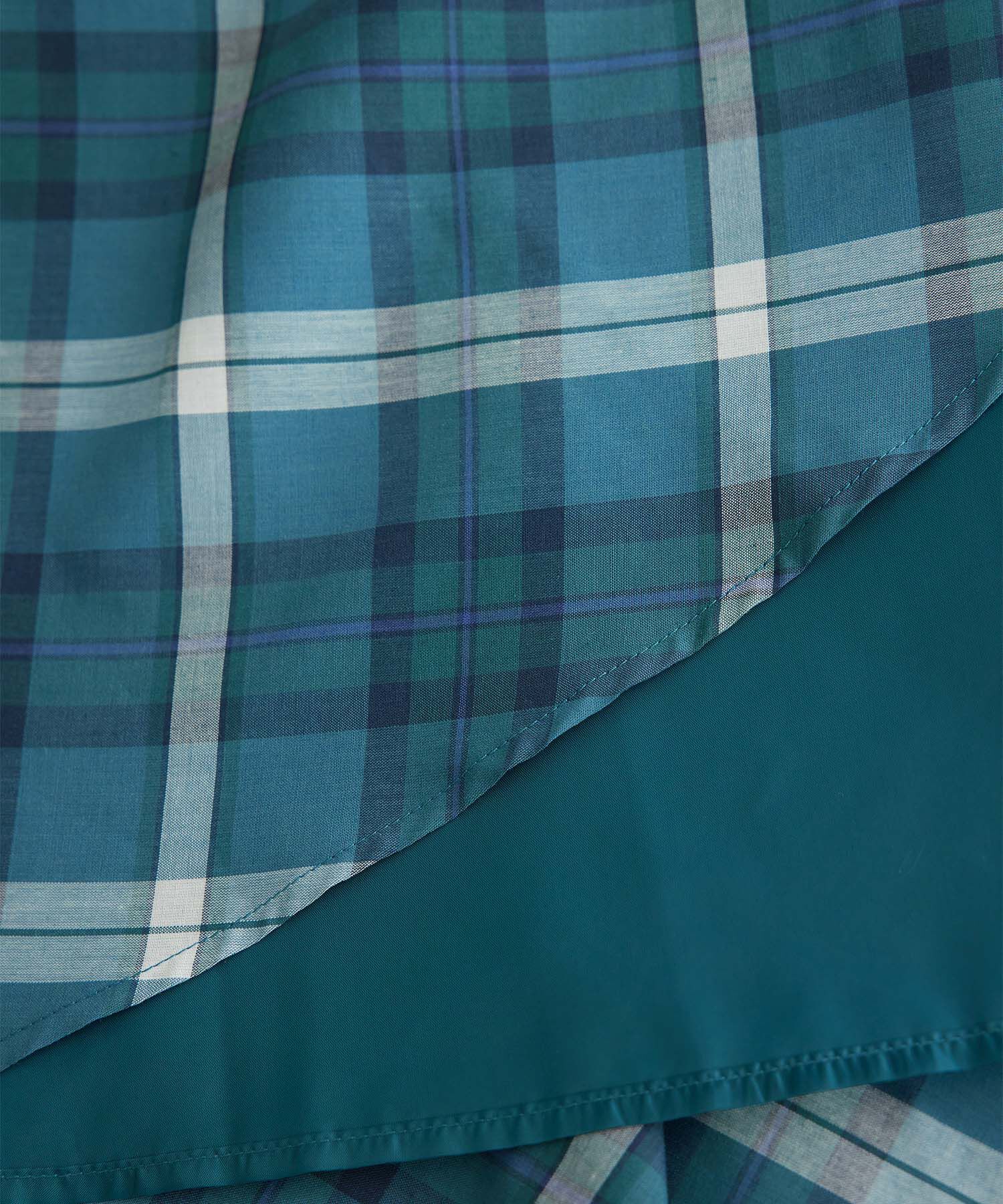 Rope&rsquo;Picnic「【WEB限定カラー:ネイビー】着丈が選べるマドラスチェックスカート」|スカート|