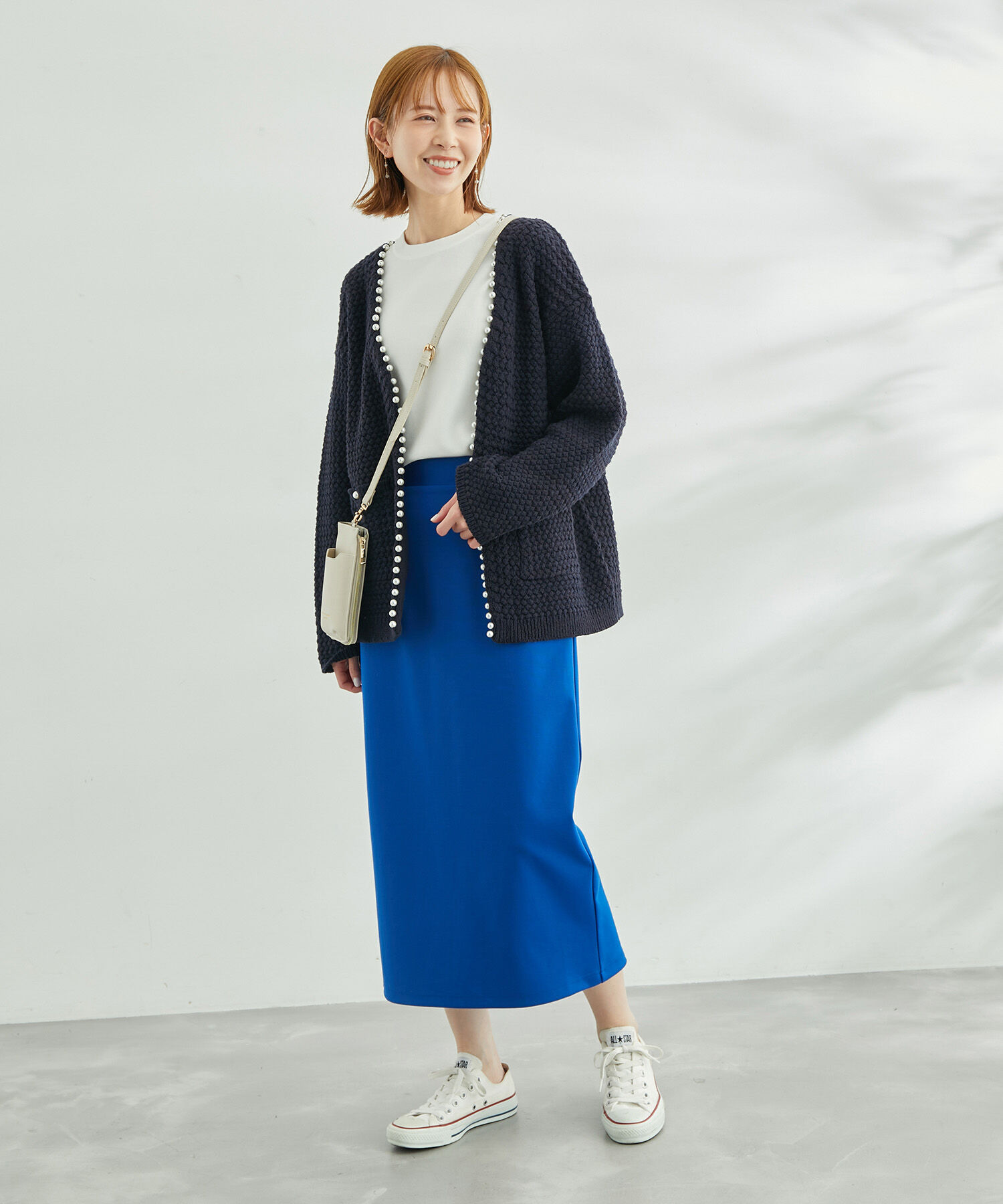 Rope&rsquo;Picnic「【emur】追加生産&新色追加/パールカーディガン」|カーディガン|