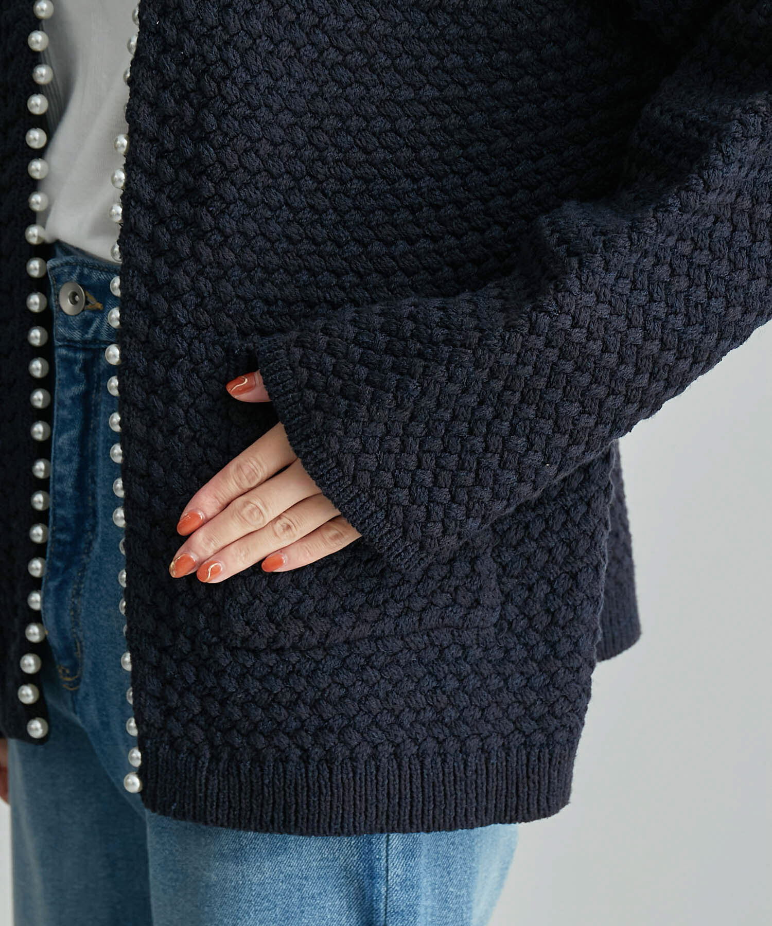 Rope&rsquo;Picnic「【emur】追加生産&新色追加/パールカーディガン」|カーディガン|