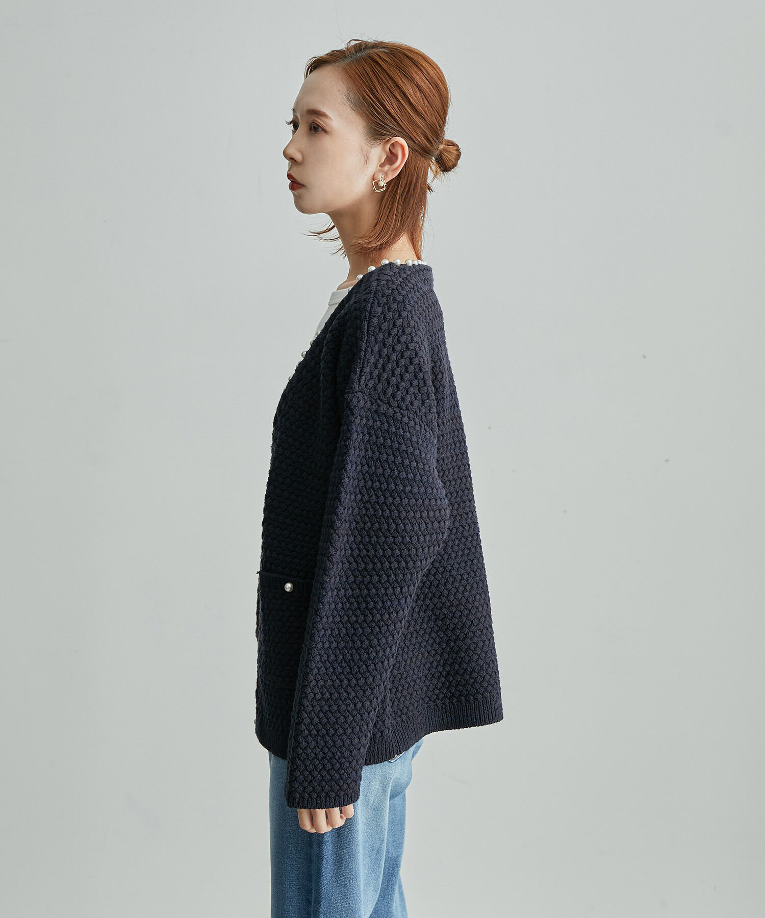 Rope&rsquo;Picnic「【emur】追加生産&新色追加/パールカーディガン」|カーディガン|