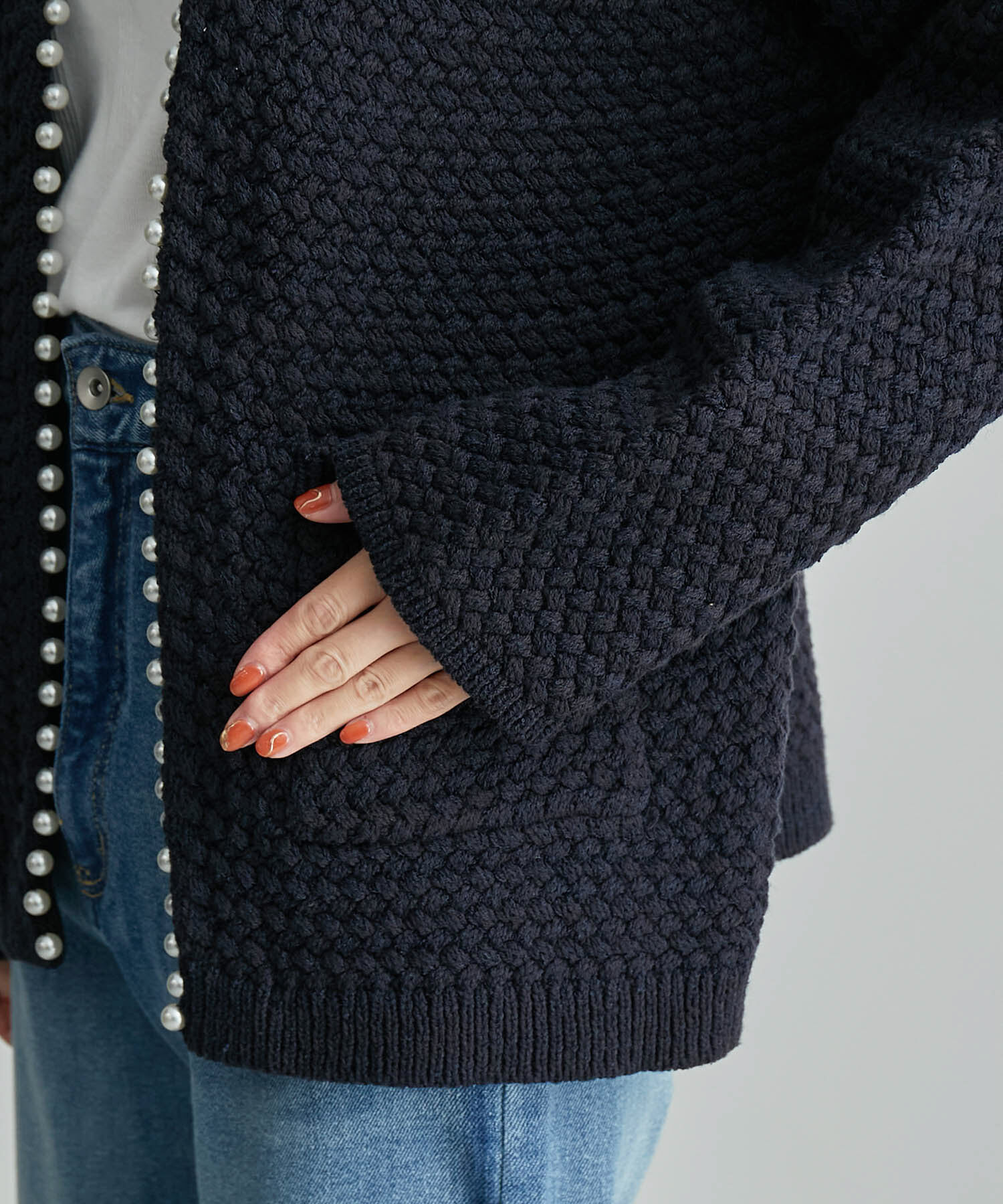 Rope&rsquo;Picnic「【emur】追加生産&新色追加/パールカーディガン」|カーディガン|