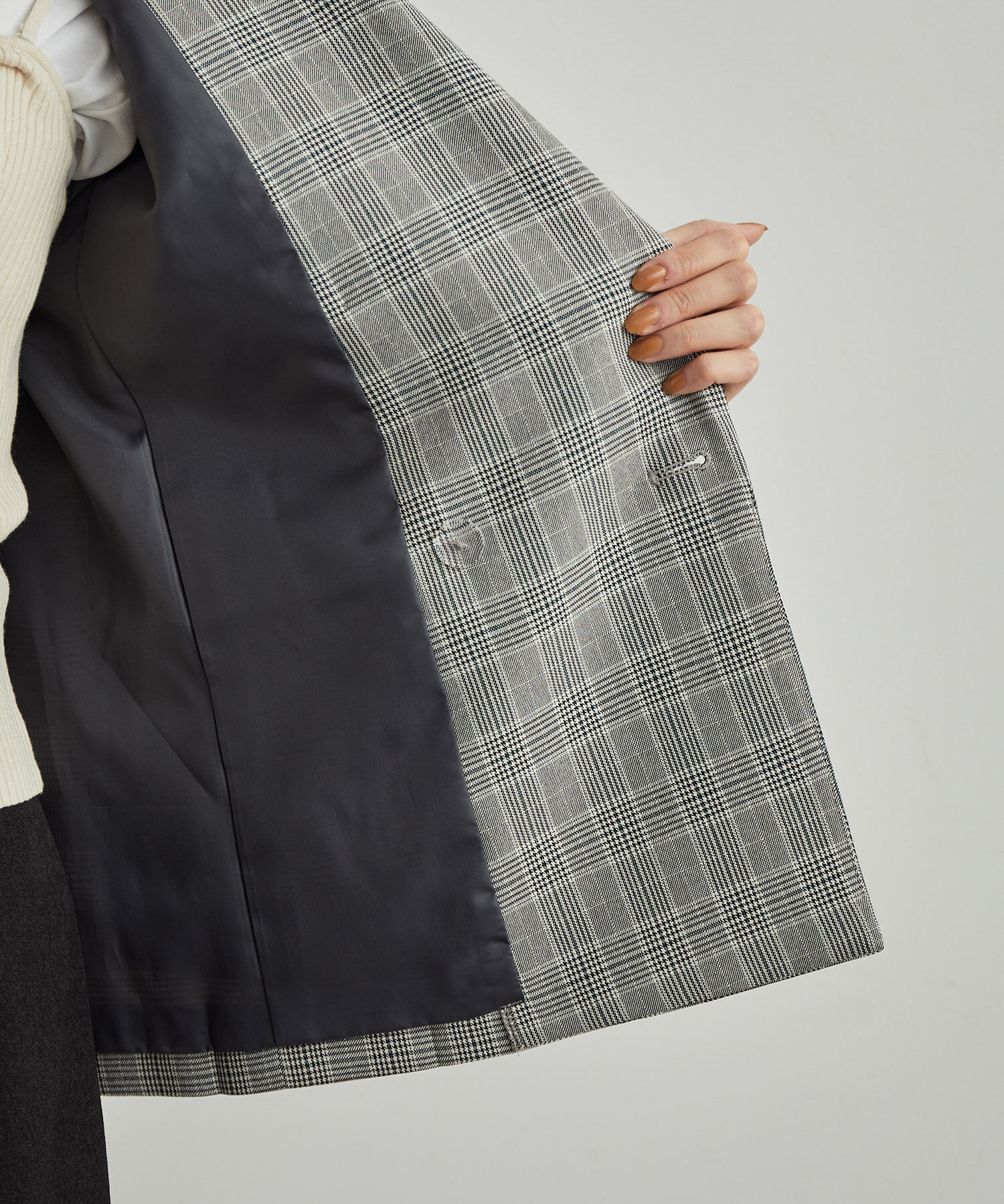 Rope&rsquo;Picnic「ウールライクサキソニーゴールドボタンジャケット(ショート丈)」|テーラードジャケット|