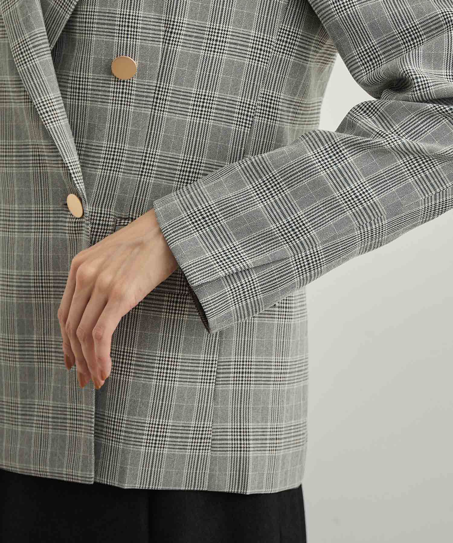 Rope&rsquo;Picnic「ウールライクサキソニーゴールドボタンジャケット(ショート丈)」|テーラードジャケット|