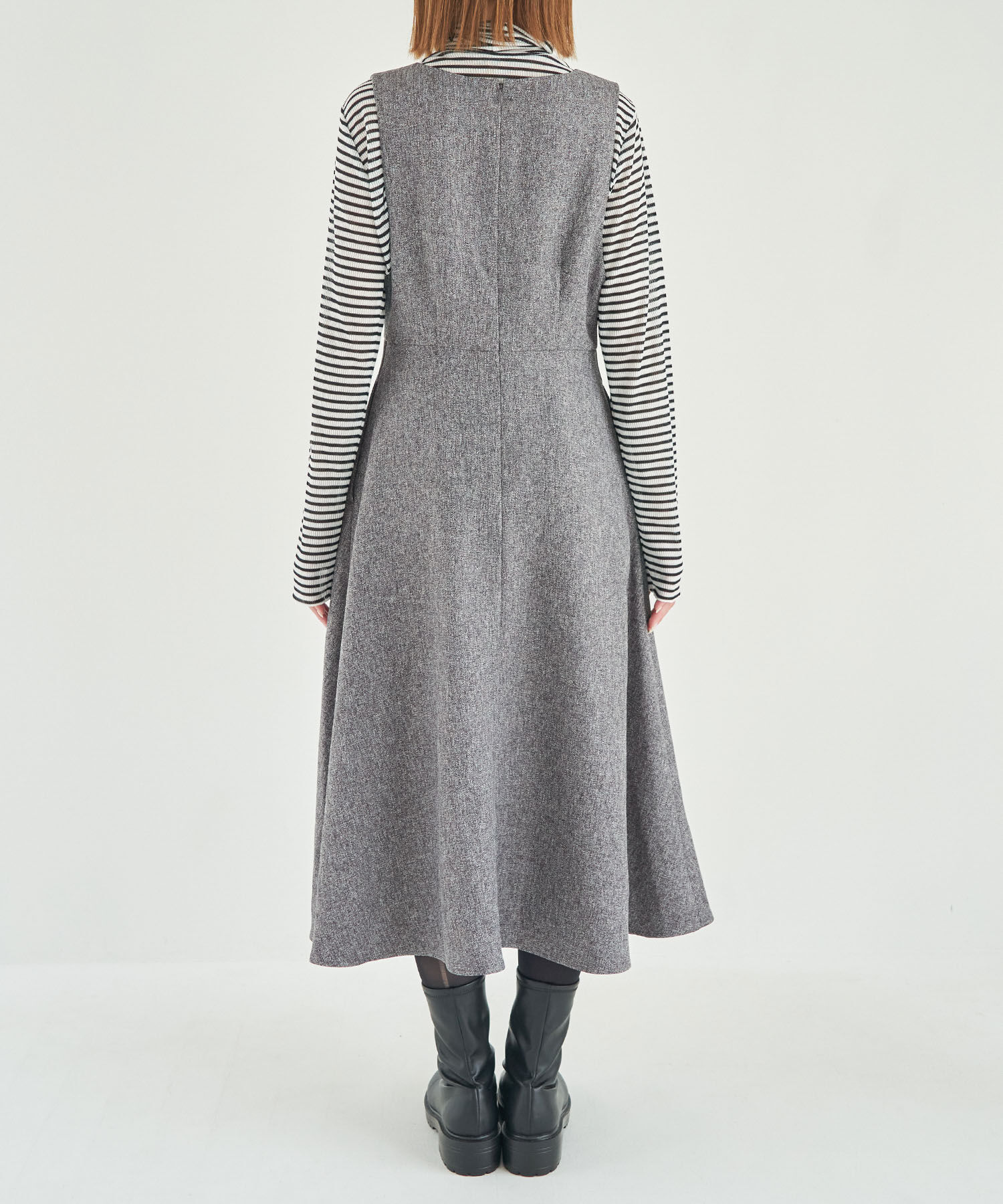 Rope&rsquo;Picnic「フレアーツイードジャンパースカート」|ジャンパースカート|