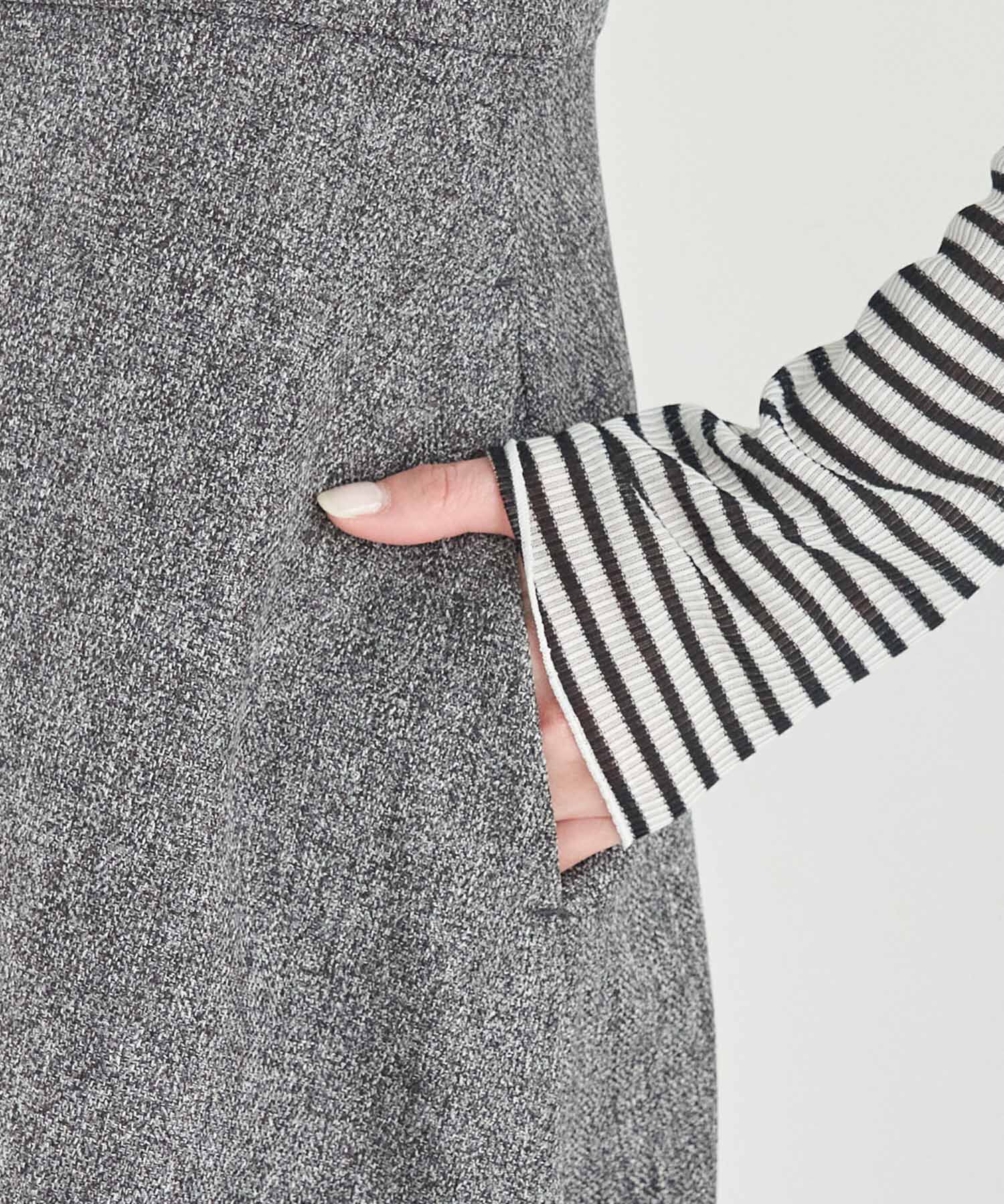 Rope&rsquo;Picnic「フレアーツイードジャンパースカート」|ジャンパースカート|