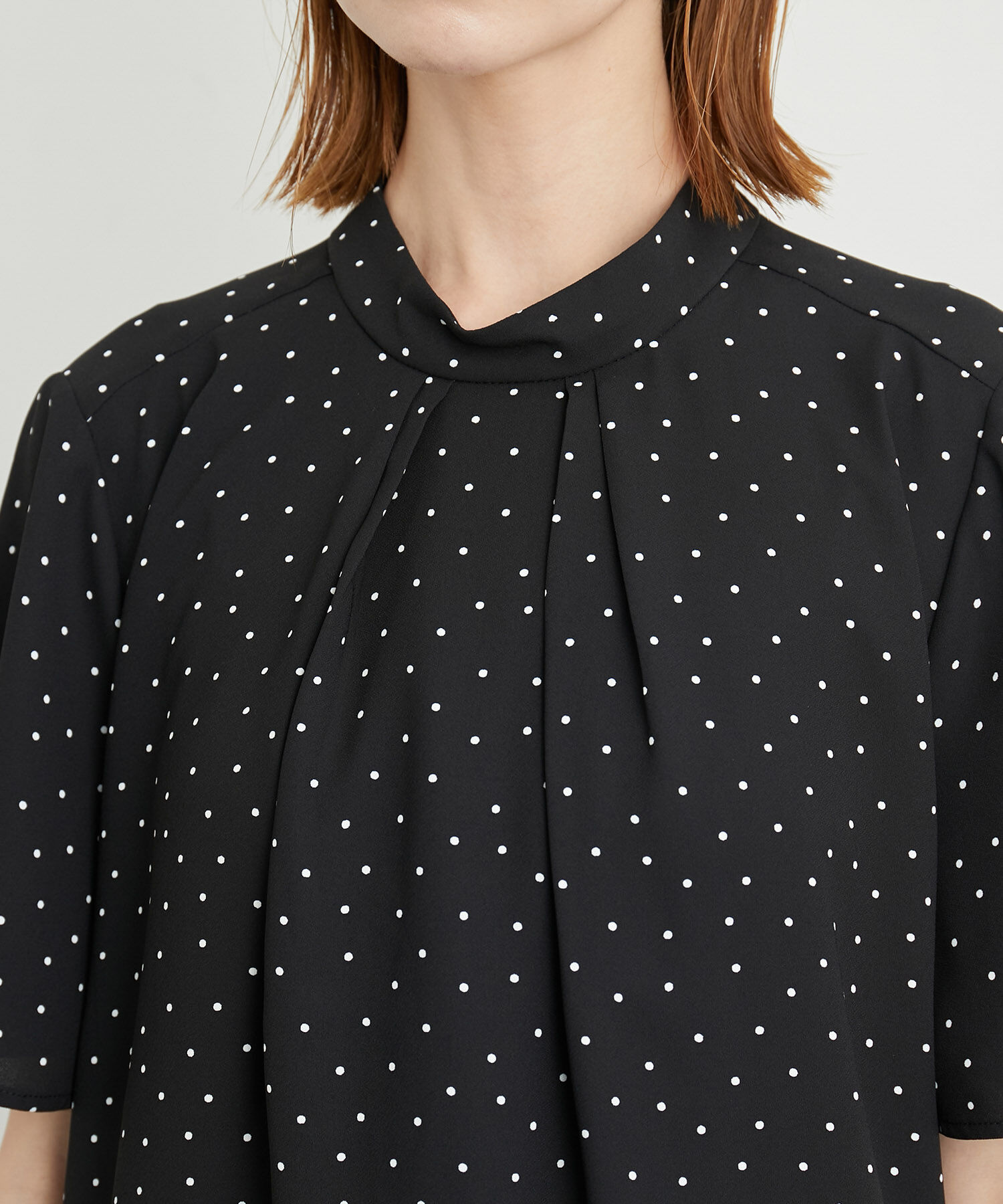 Rope&rsquo;Picnic「洗濯機OK・2WAY/サラサラボウタイハーフスリーブブラウス」|シャツ・ブラウス|