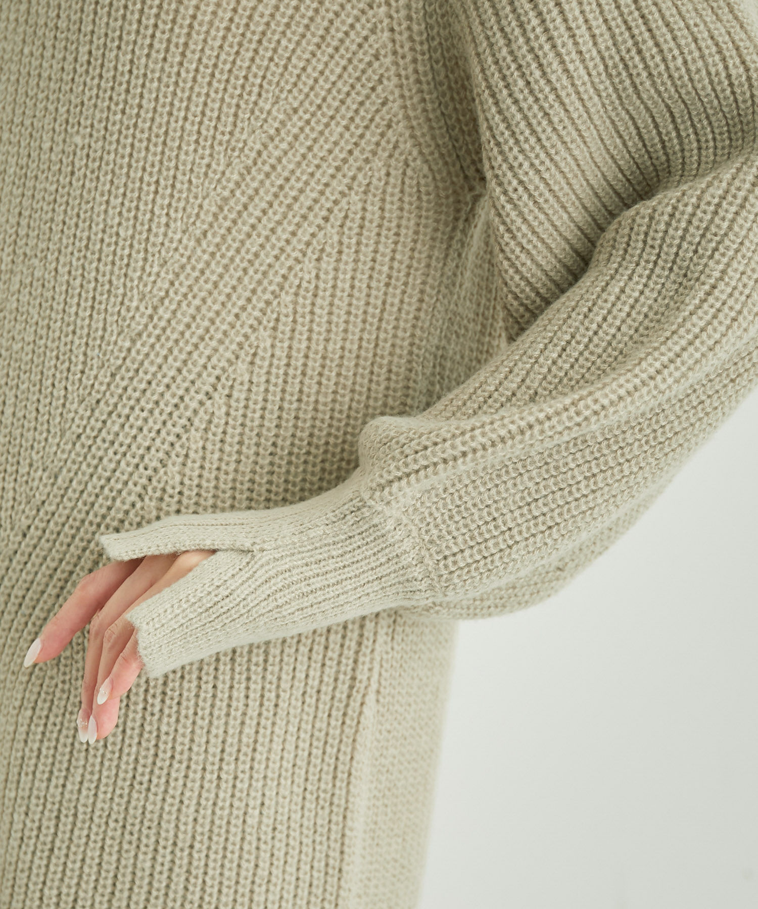 Rope&rsquo;Picnic「【WEB限定】袖ボリュームロングニットワンピース」|ワンピース|