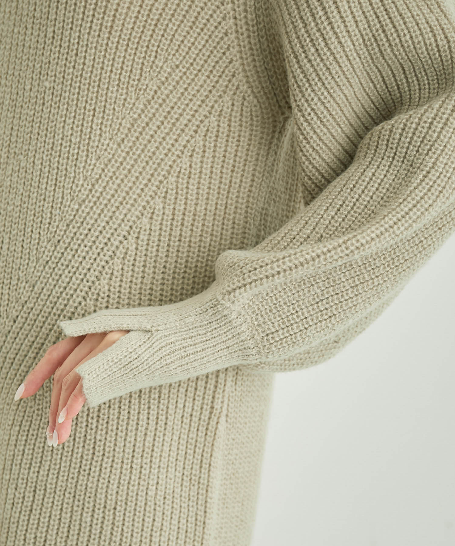 Rope&rsquo;Picnic「【WEB限定】袖ボリュームロングニットワンピース」|ワンピース|