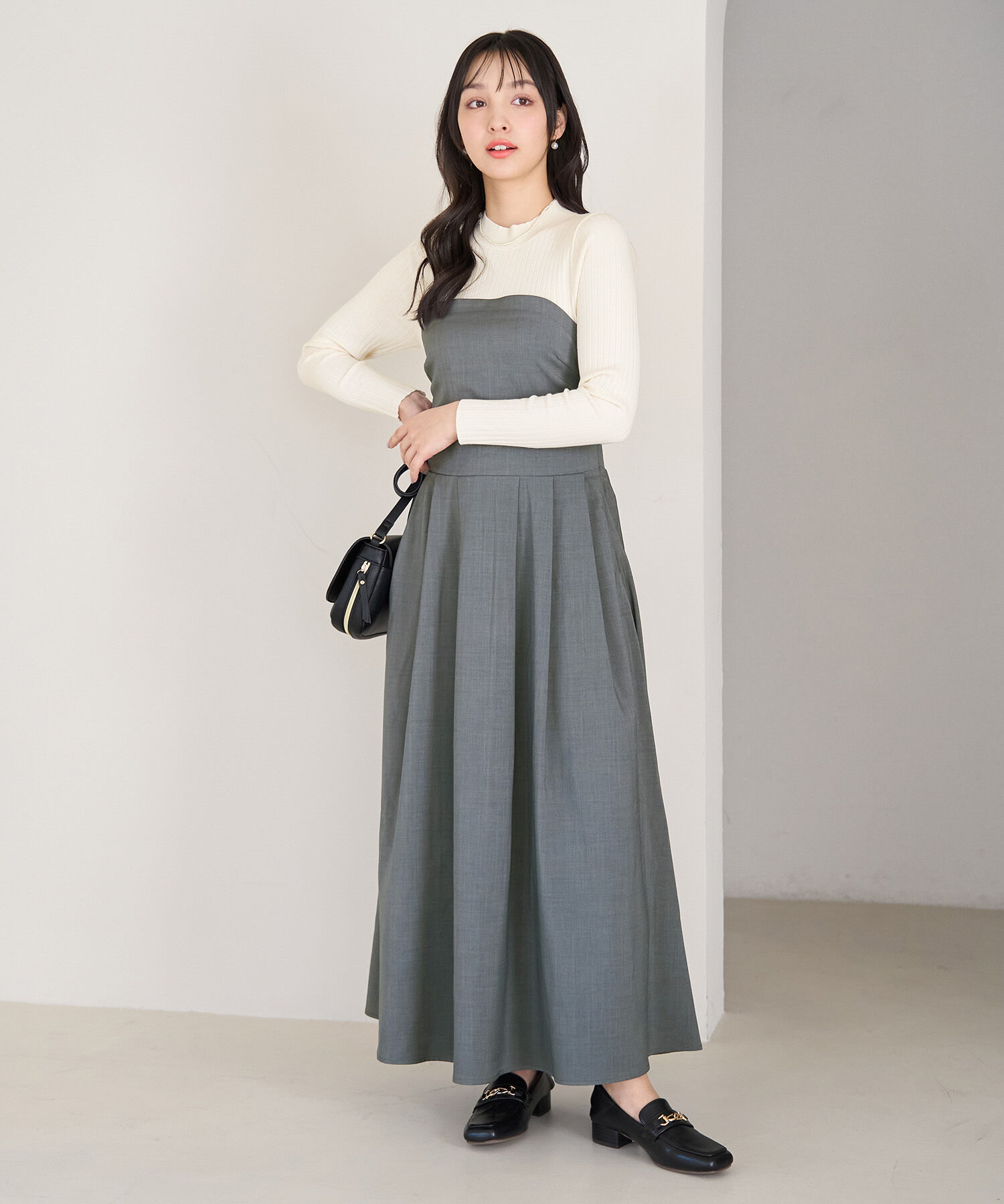 Rope&rsquo;Picnic「ドッキングニットワンピース」|ワンピース|