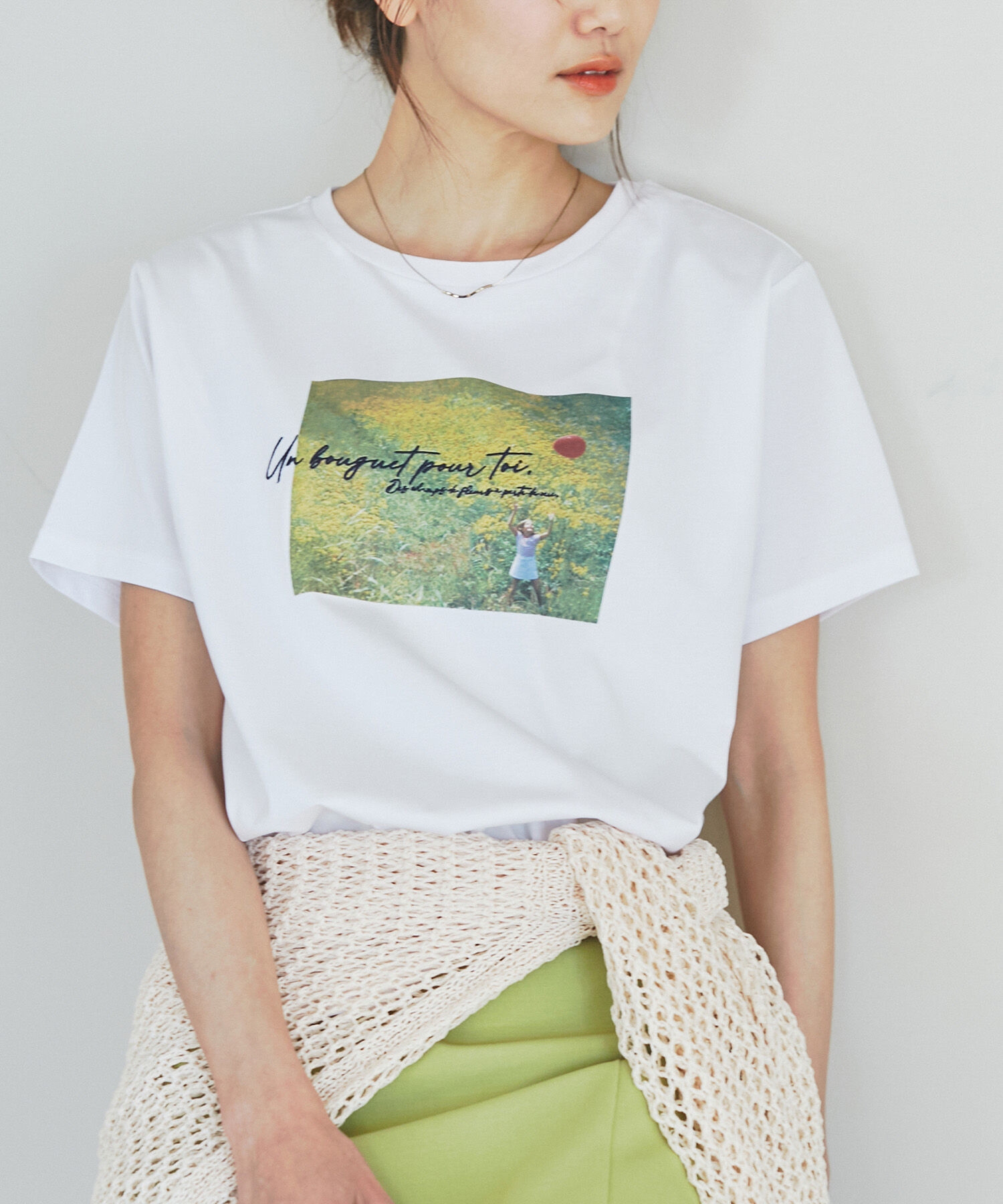 Rope&rsquo;Picnic「RENU/ロゴ&フォトTシャツ/リンクコーデ」|Tシャツ・カットソー|ホワイト(10)