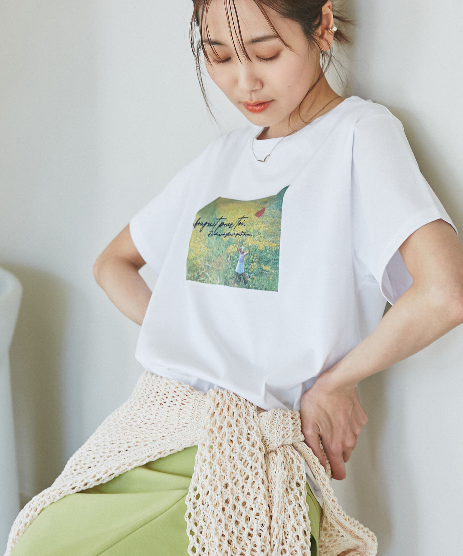 Rope&rsquo;Picnic「RENU/ロゴ&フォトTシャツ/リンクコーデ」|Tシャツ・カットソー|