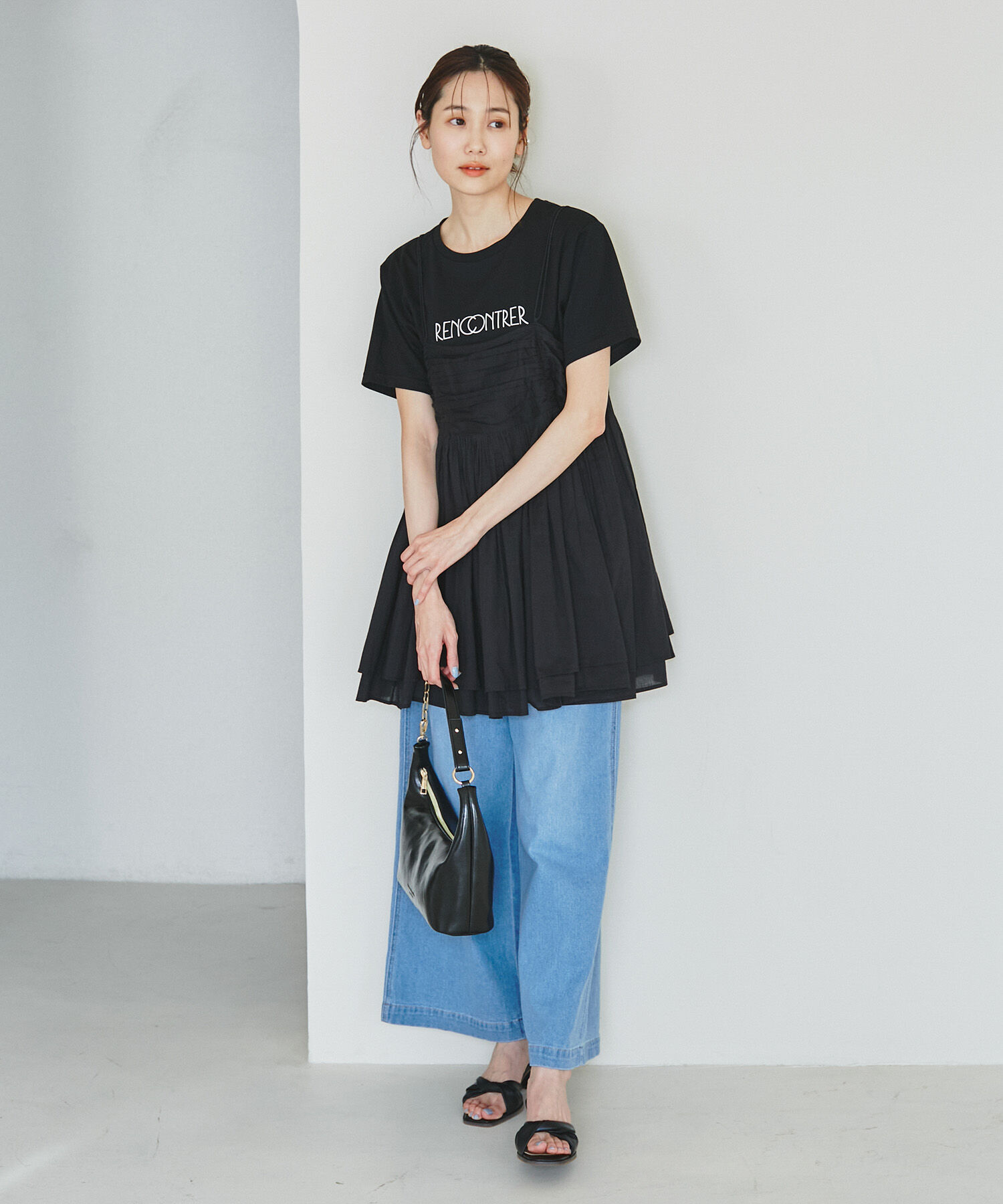 Rope&rsquo;Picnic「RENU/ロゴ&フォトTシャツ/リンクコーデ」|Tシャツ・カットソー|