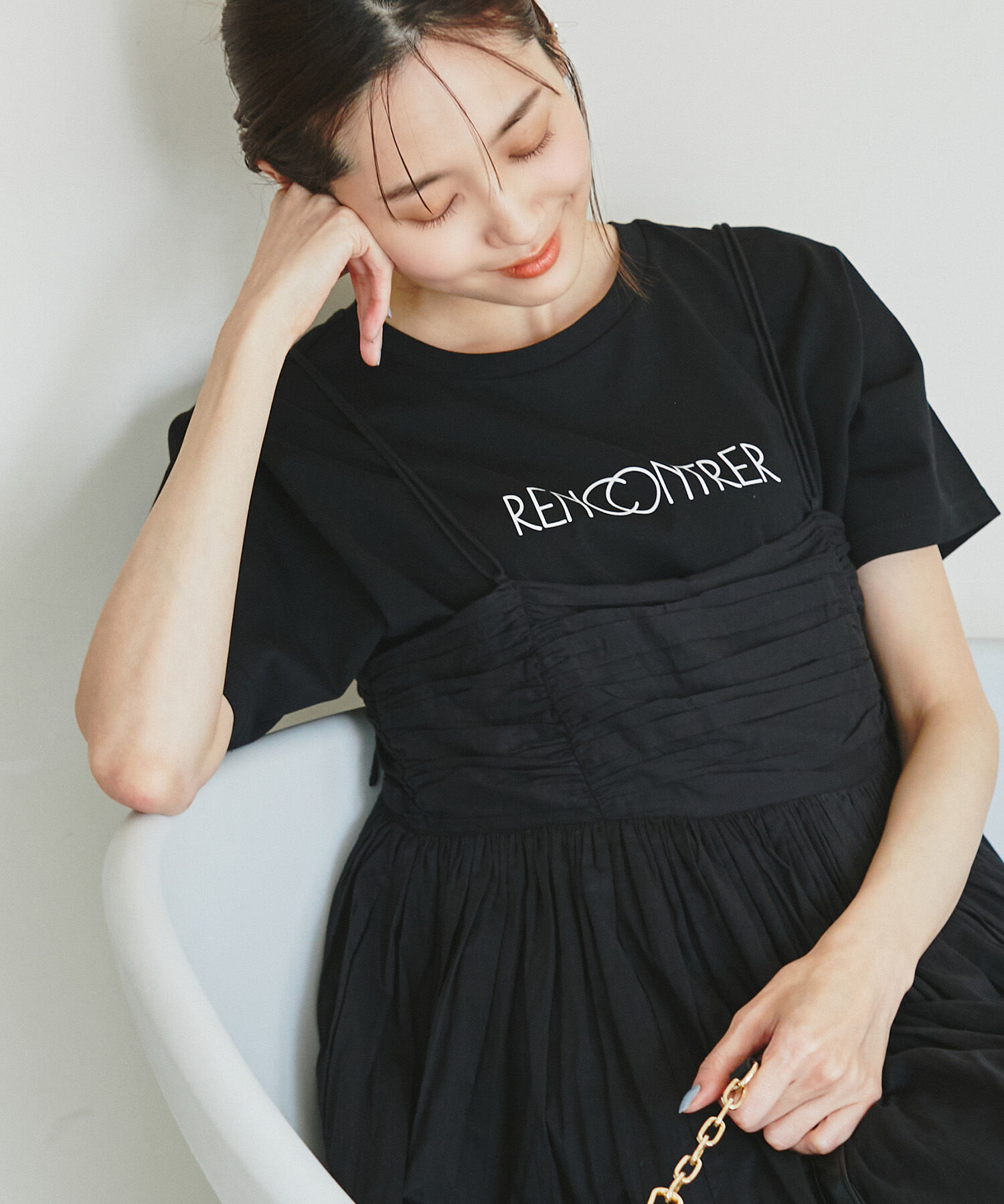 Rope&rsquo;Picnic「RENU/ロゴ&フォトTシャツ/リンクコーデ」|Tシャツ・カットソー|