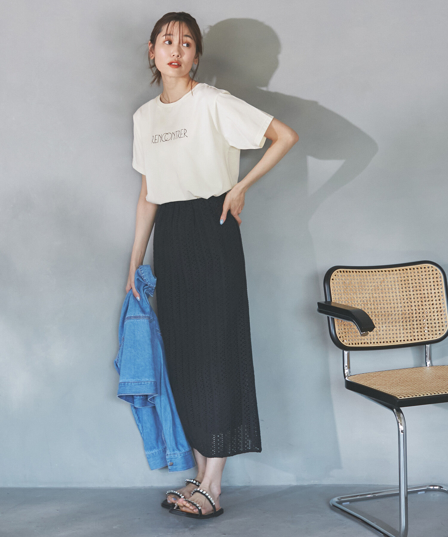 Rope&rsquo;Picnic「RENU/ロゴ&フォトTシャツ/リンクコーデ」|Tシャツ・カットソー|