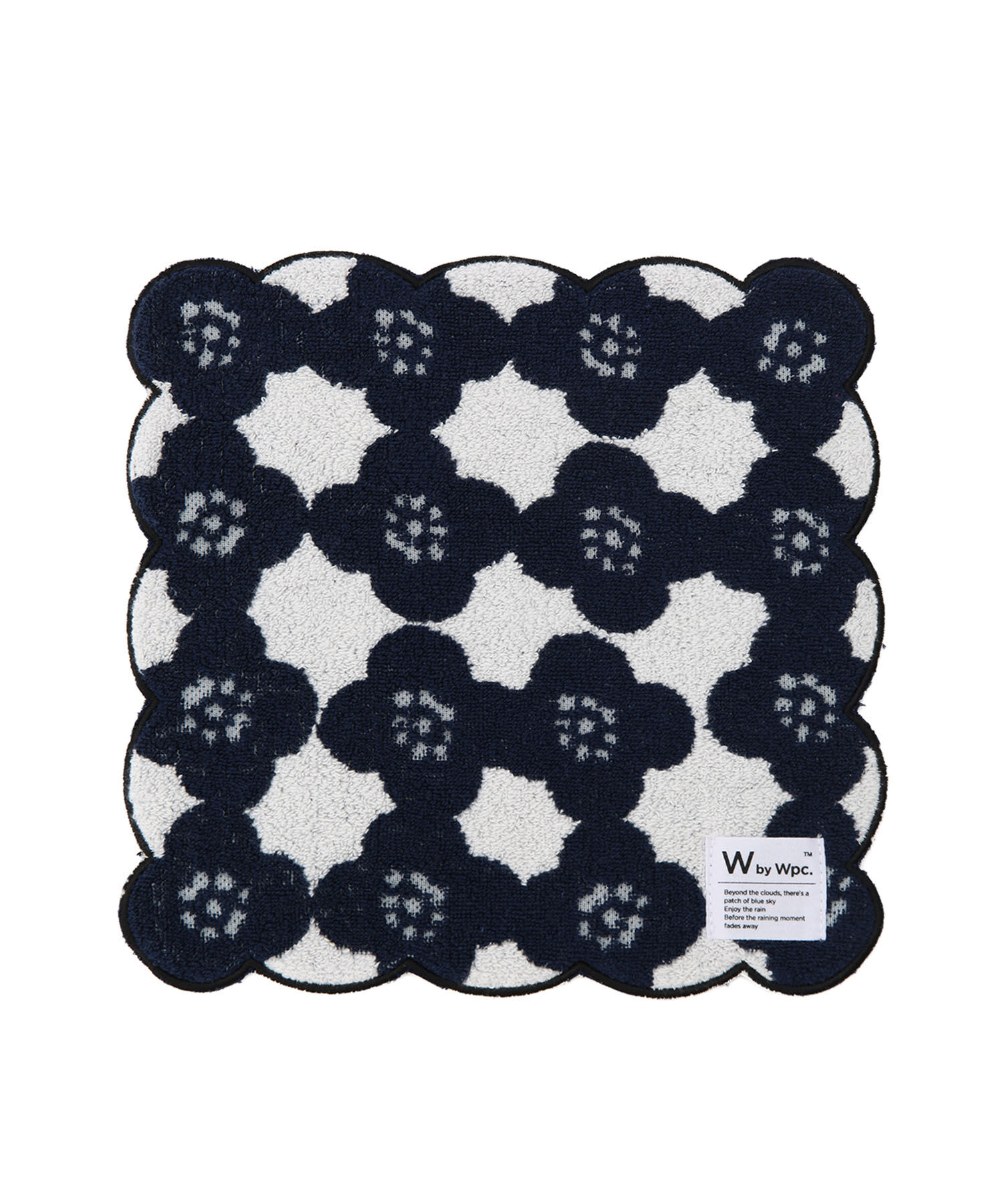 ROPE PICNIC PASSAGE「【Wpc.】スカラップハンドタオル」|ハンカチ|ネイビー系(41)