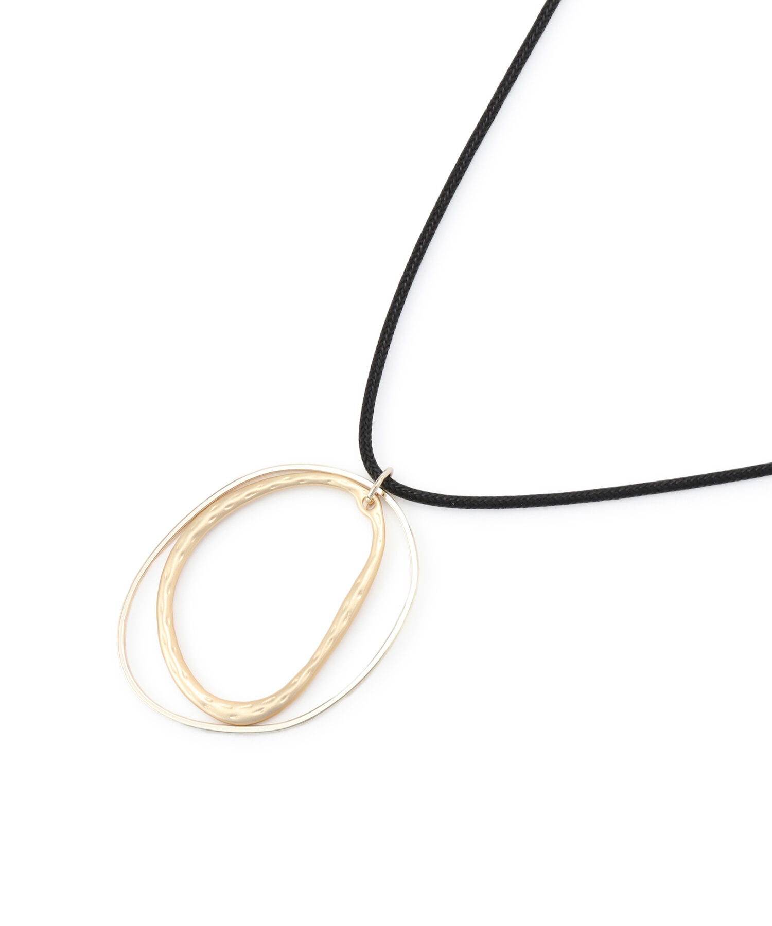 ROPE PICNIC PASSAGE「変型メタルトップコードペンダント」|ネックレス|