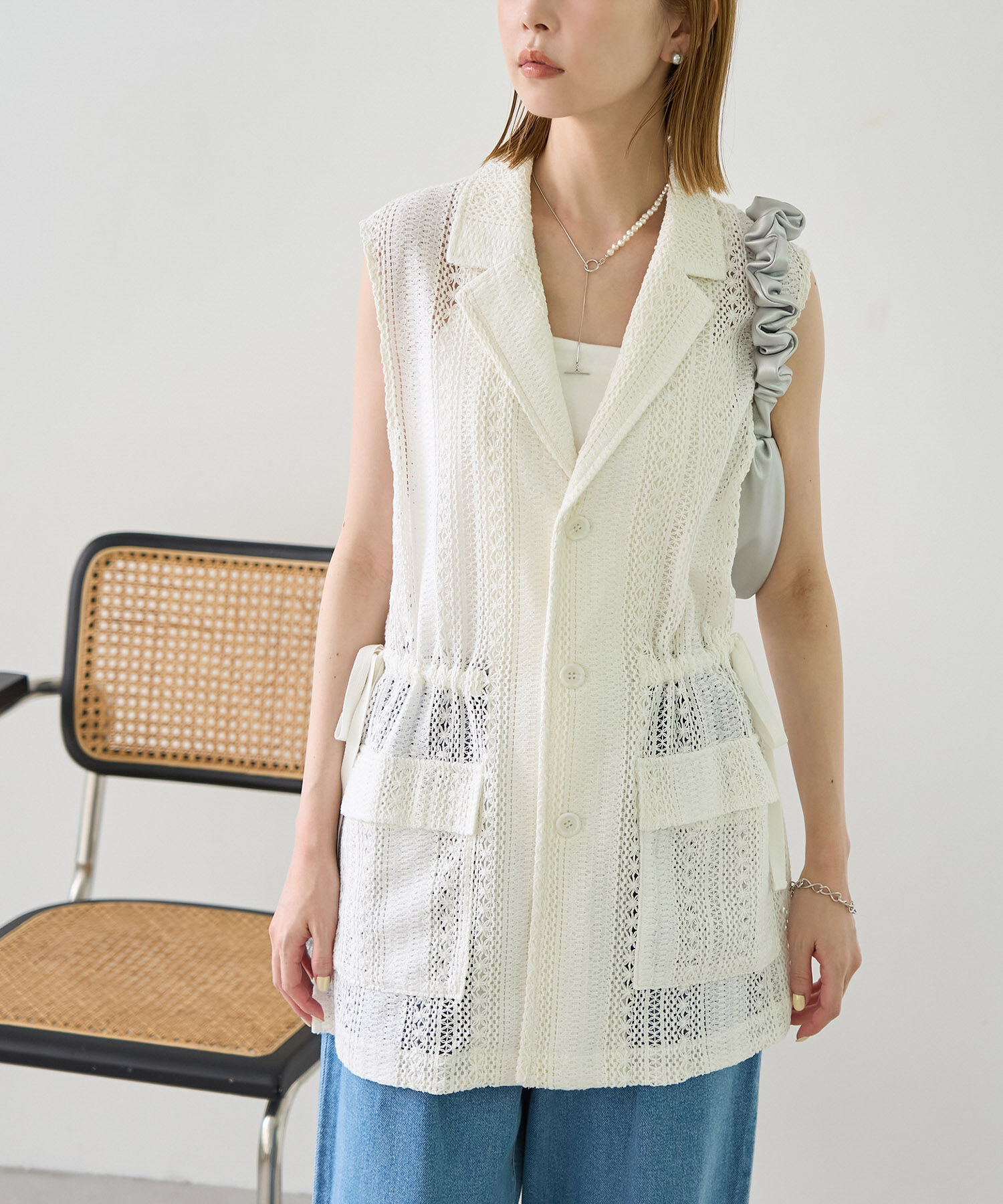 Rope&rsquo;Picnic「レースミリタリージレ」|ベスト・ジレ|