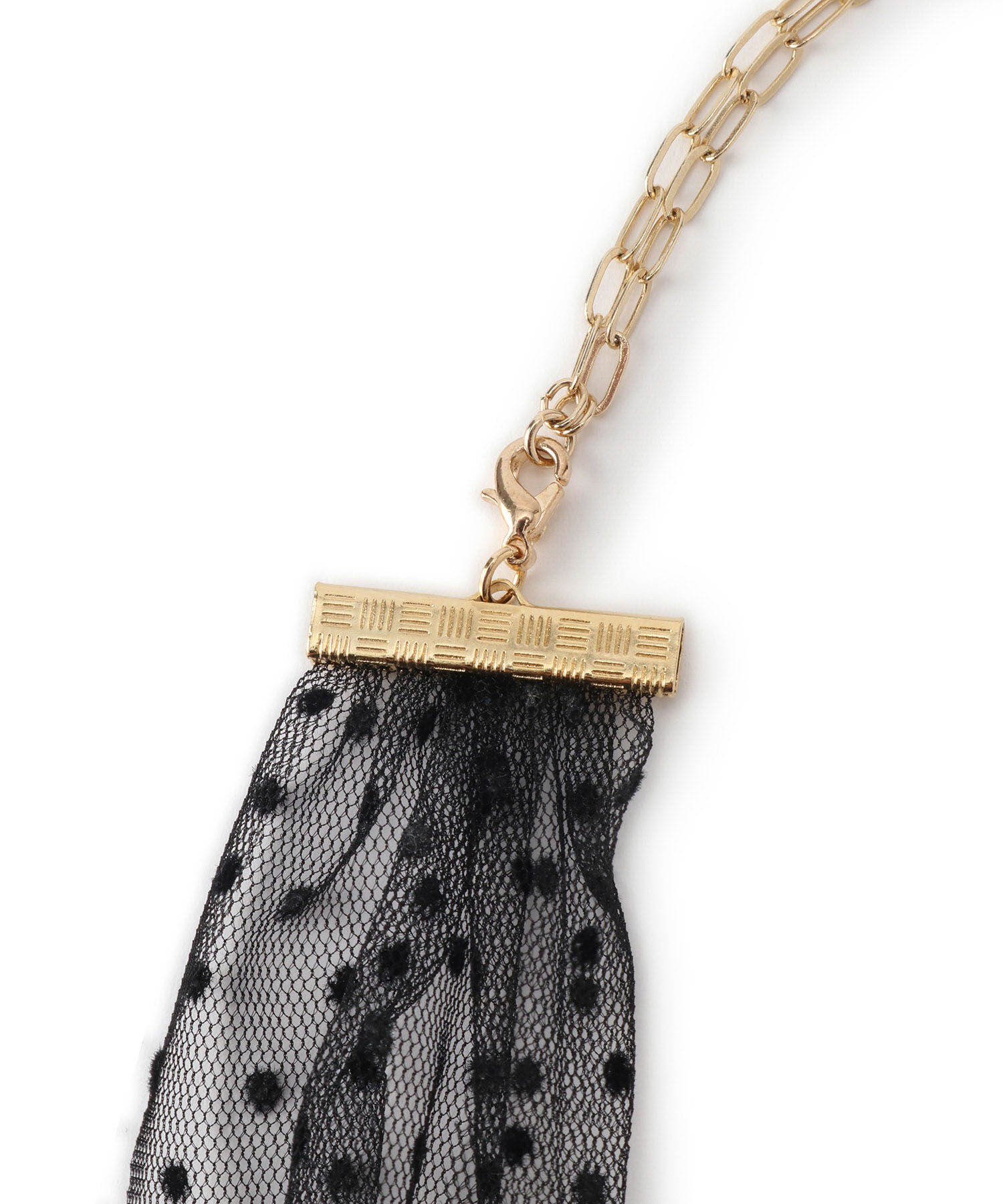 ROPE PICNIC PASSAGE「オーガンジーチュールリボンネックレス」|ネックレス|