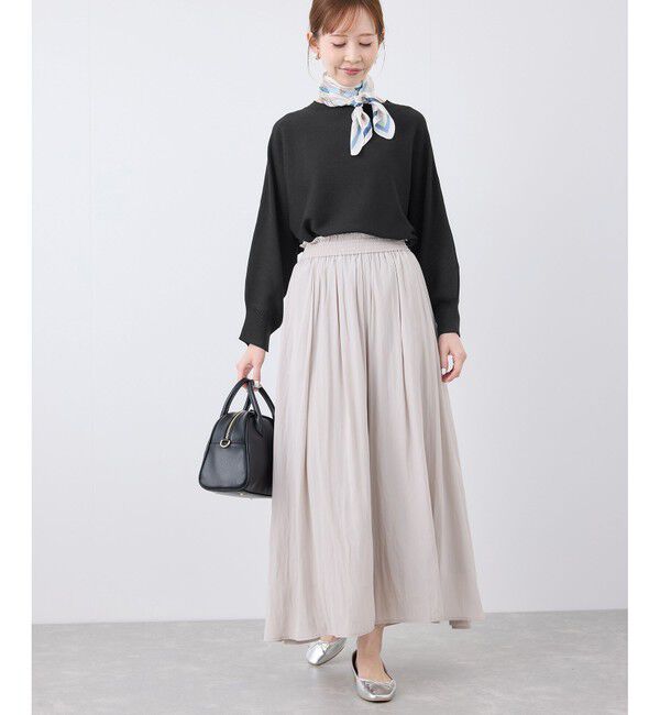 Rope&rsquo;Picnic「【洗濯機OK】ラメ混ドルマンニットプルオーバー」|ニット・セーター|