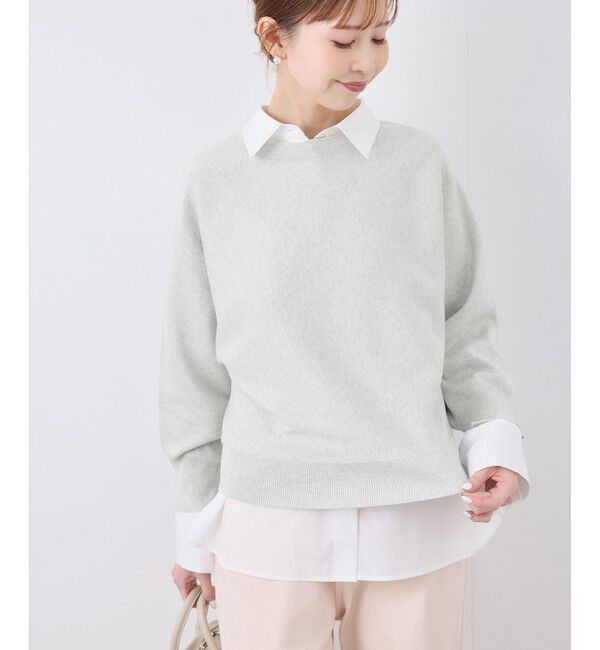 Rope&rsquo;Picnic「【洗濯機OK】ラメ混ドルマンニットプルオーバー」|ニット・セーター|
