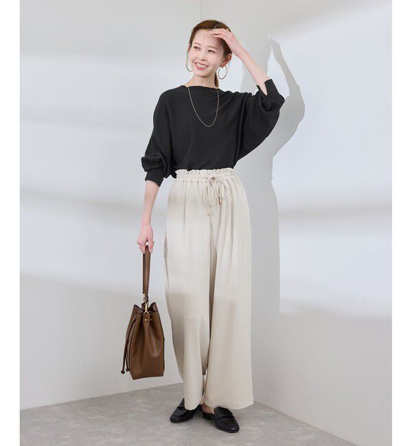 Rope&rsquo;Picnic「【洗濯機OK】ラメ混ドルマンニットプルオーバー」|ニット・セーター|